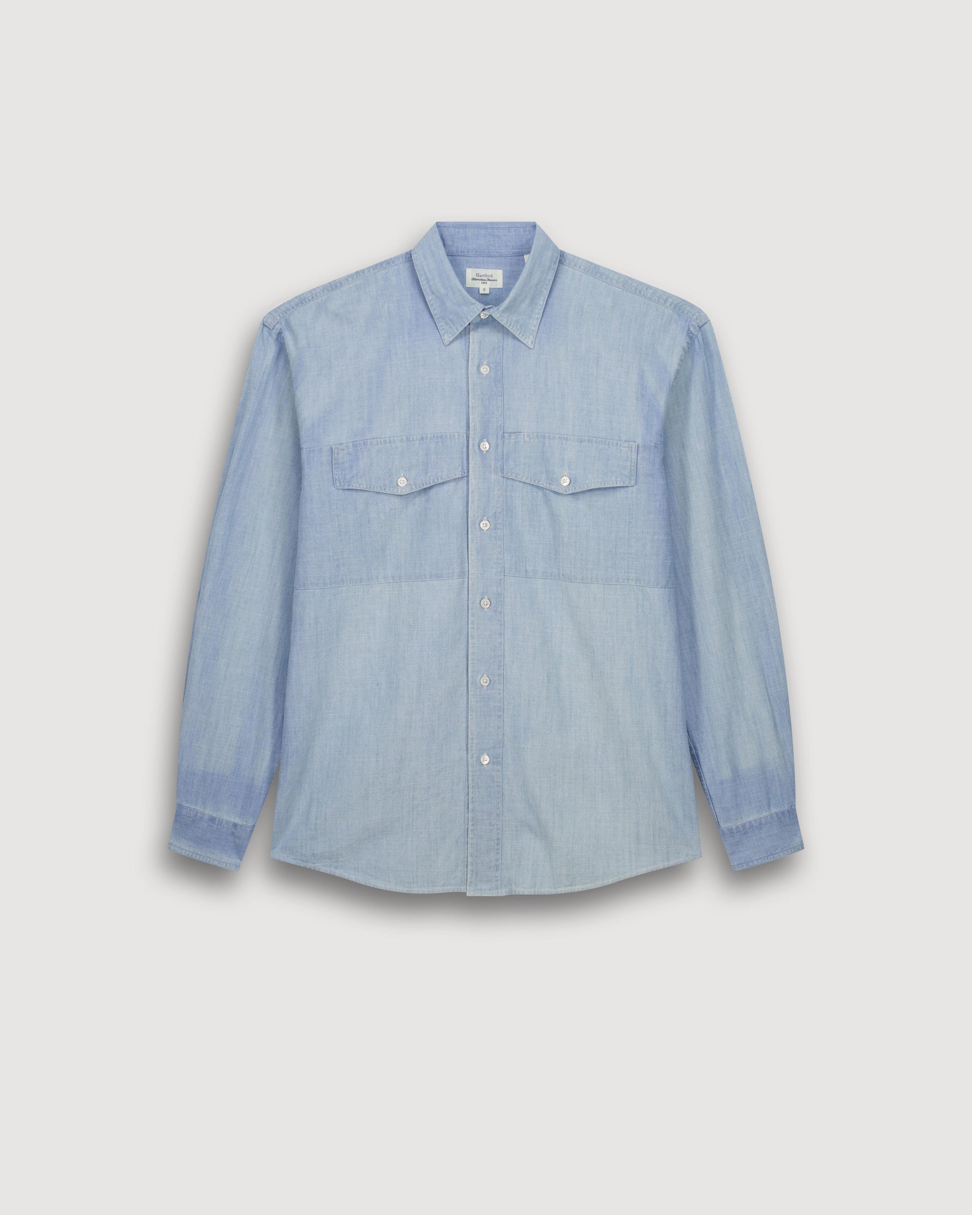 Chemise Homme en Denim Léger Bleu Indigo Faith BF16024-03