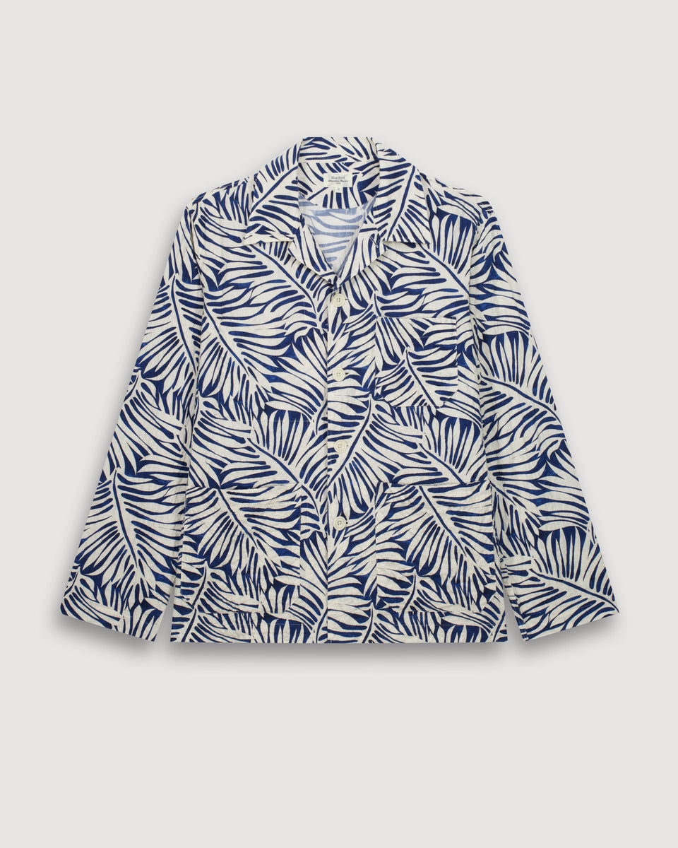 Veste Homme en Coton Imprimé Bleu Perry - Image 3