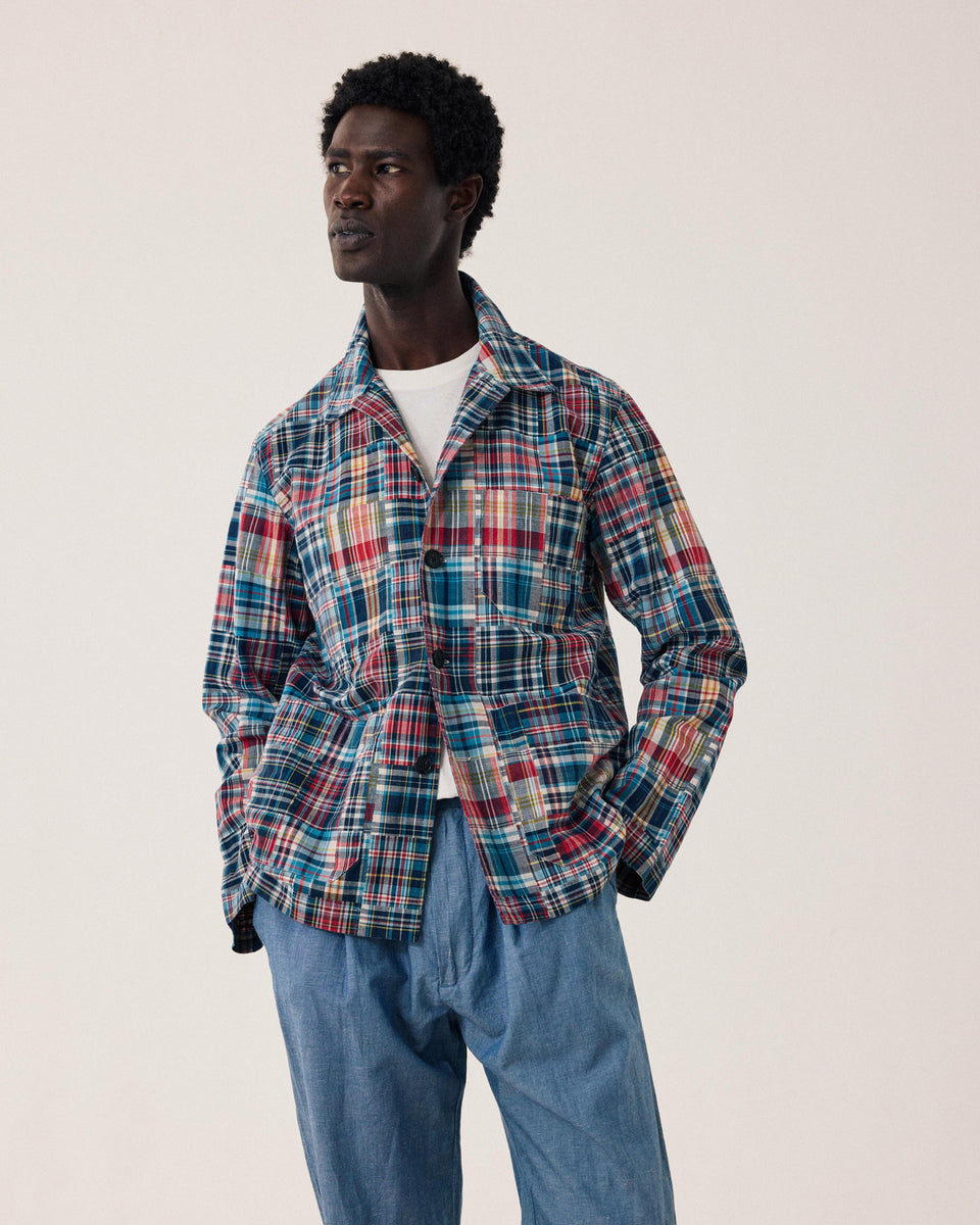Veste Homme en Coton à Carreaux Patchwork Perry - Image principale
