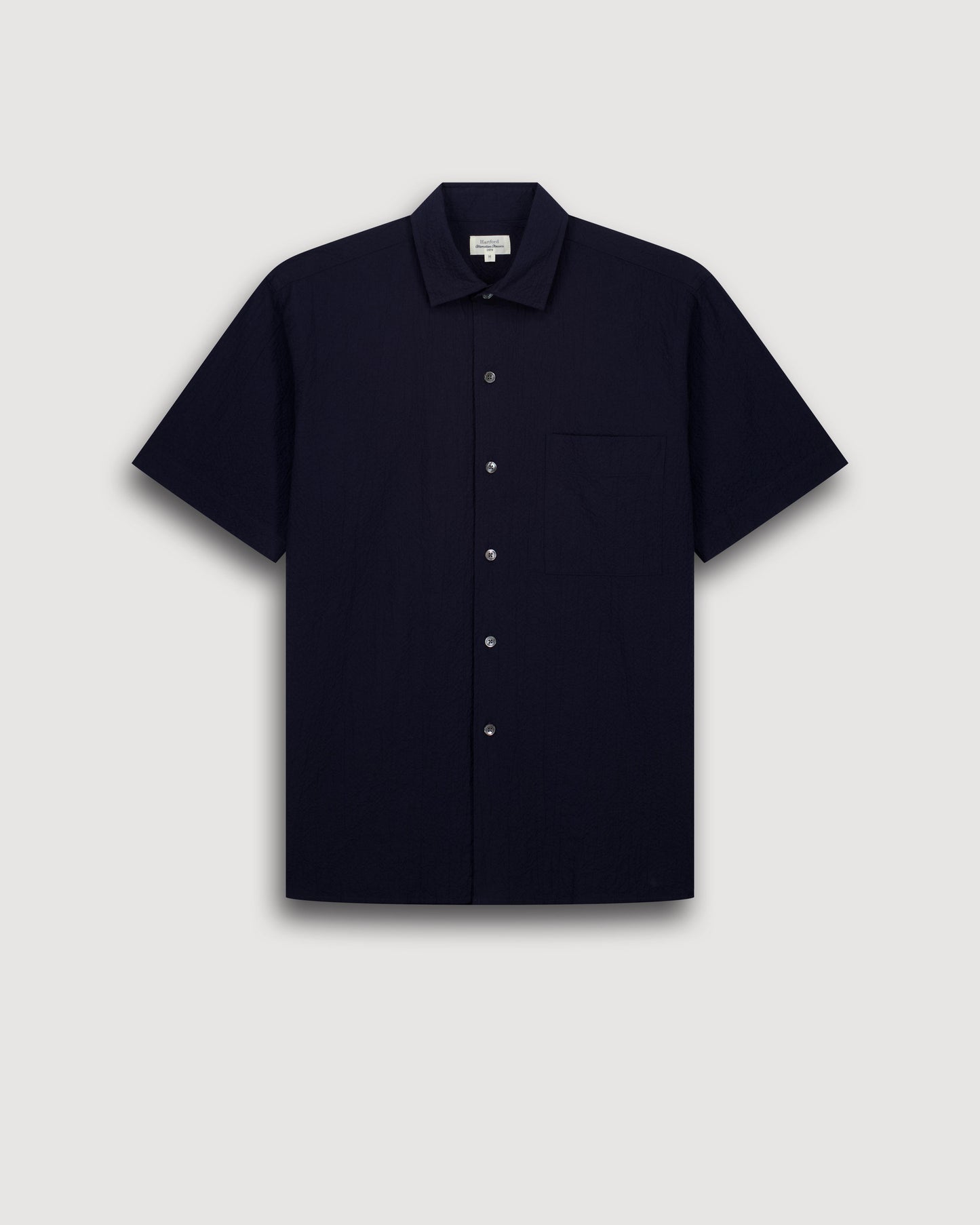 Chemise Homme en Seersucker Bleu Marine Pedro BF26010-01