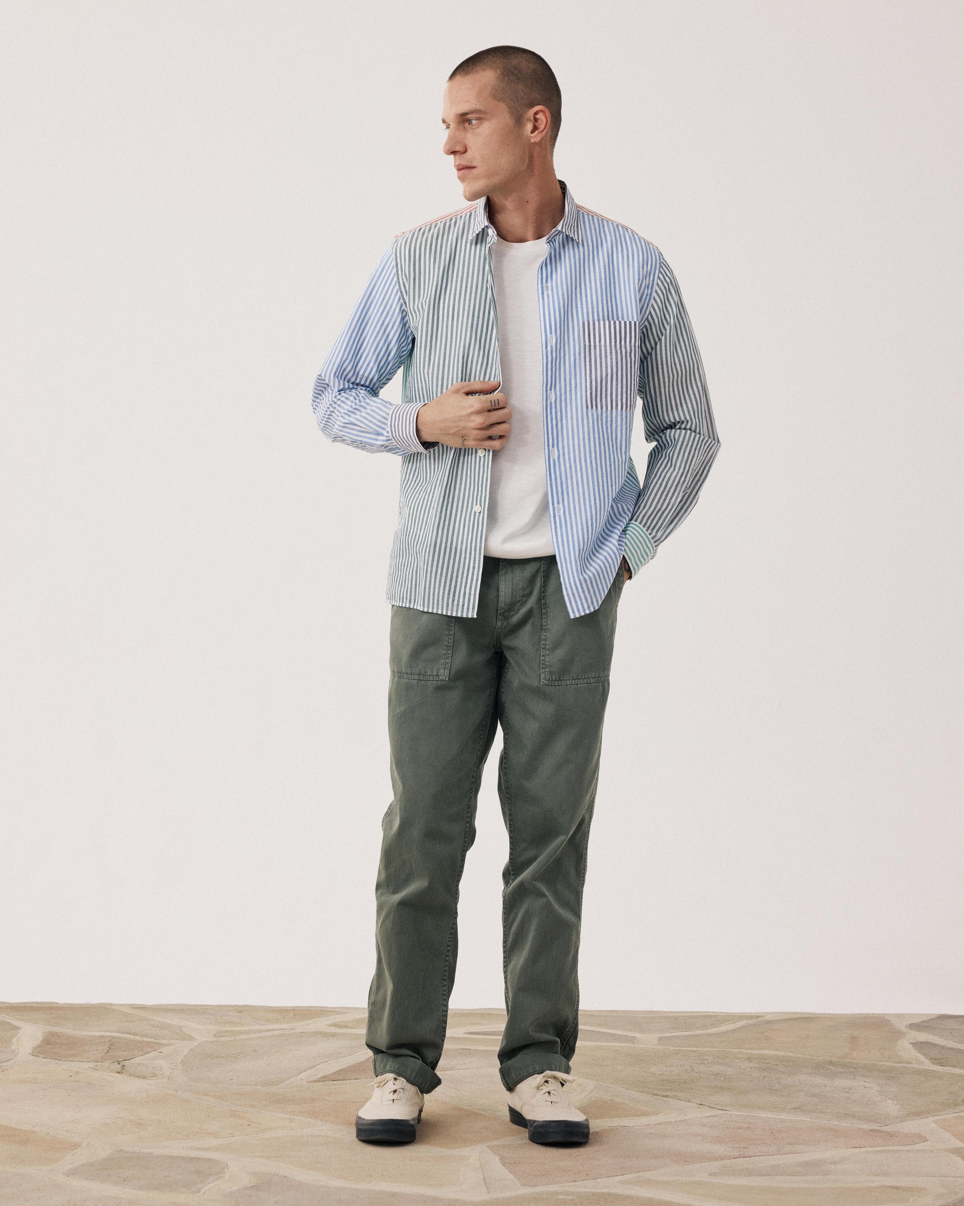 Men's Patchwork Shirt BF27016-08