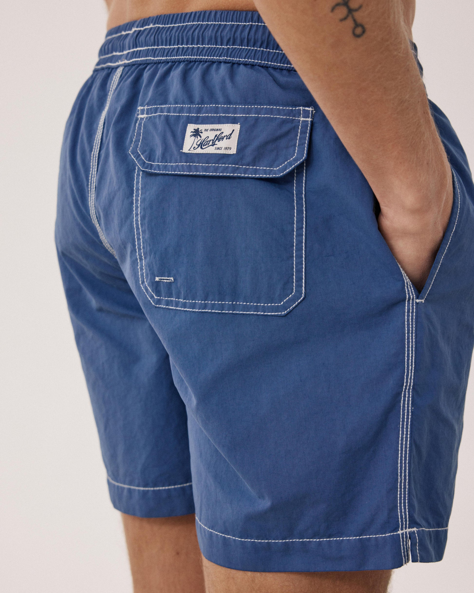 Maillot Homme Uni Bleu Denim Swim BF30200-61