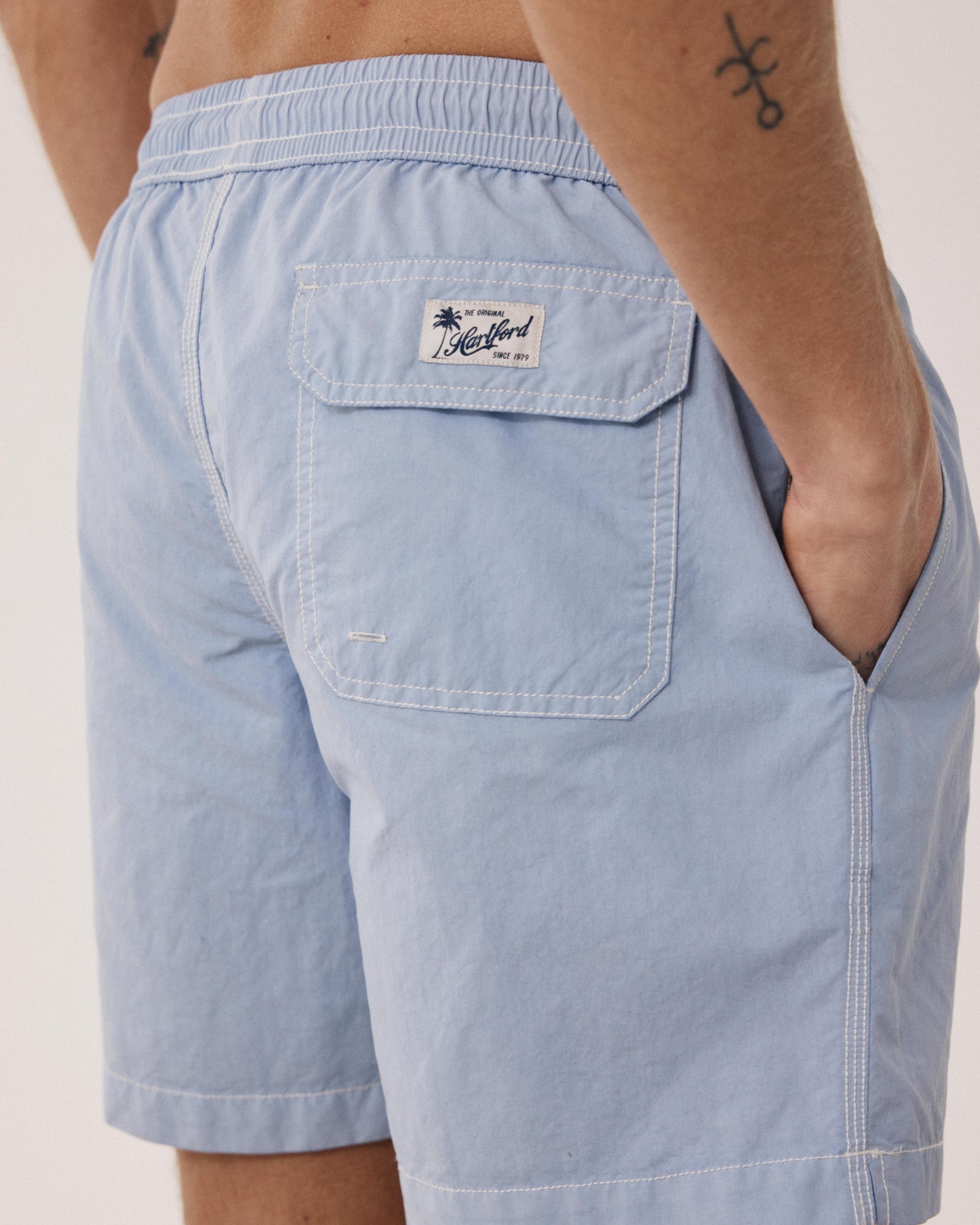 Maillot Homme Uni Bleu Clair Swim BF30200-64
