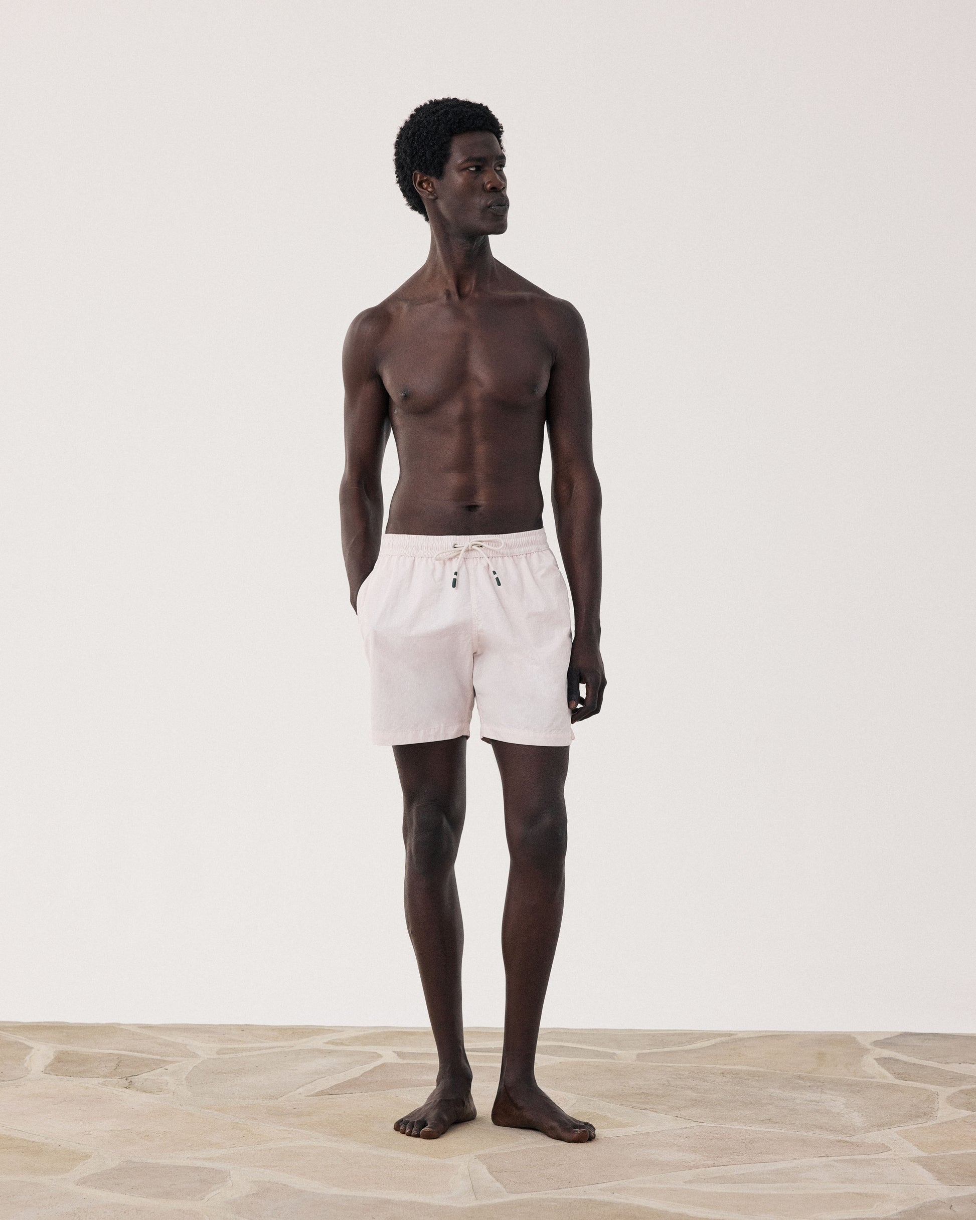 Maillot Homme Uni Rose Pâle Swim