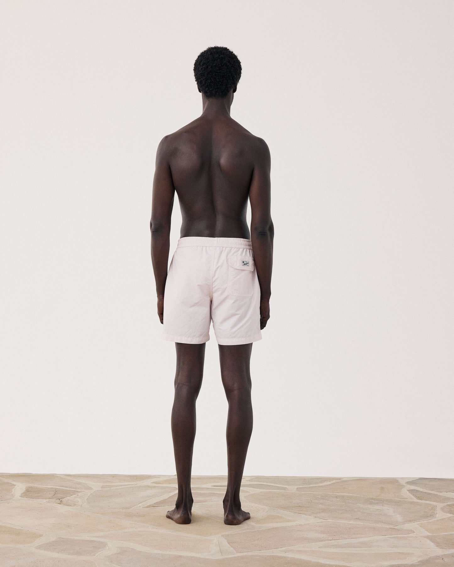 Maillot Homme Uni Rose Pâle Swim