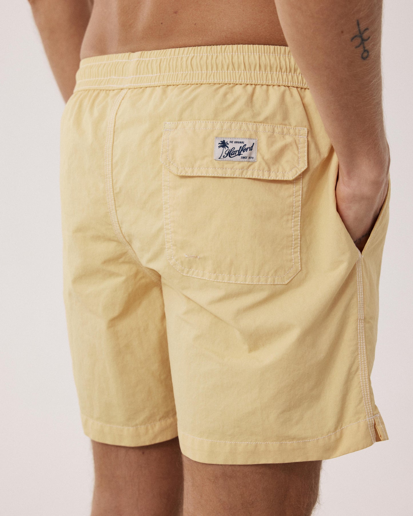 Maillot Homme Uni Jaune Swim BF30200-89