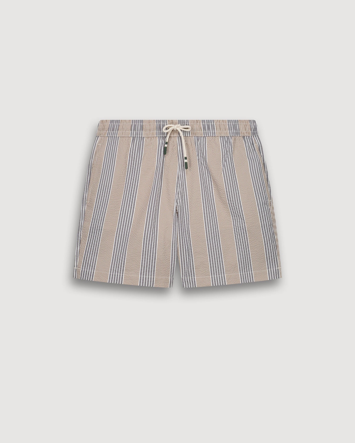 Maillot Homme en Seersucker Rayé Gris Swim BF30205-02