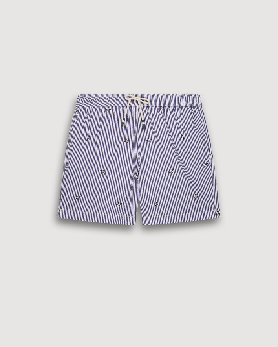 Maillot Homme Rayé Bleu Marine Swim - Image 3