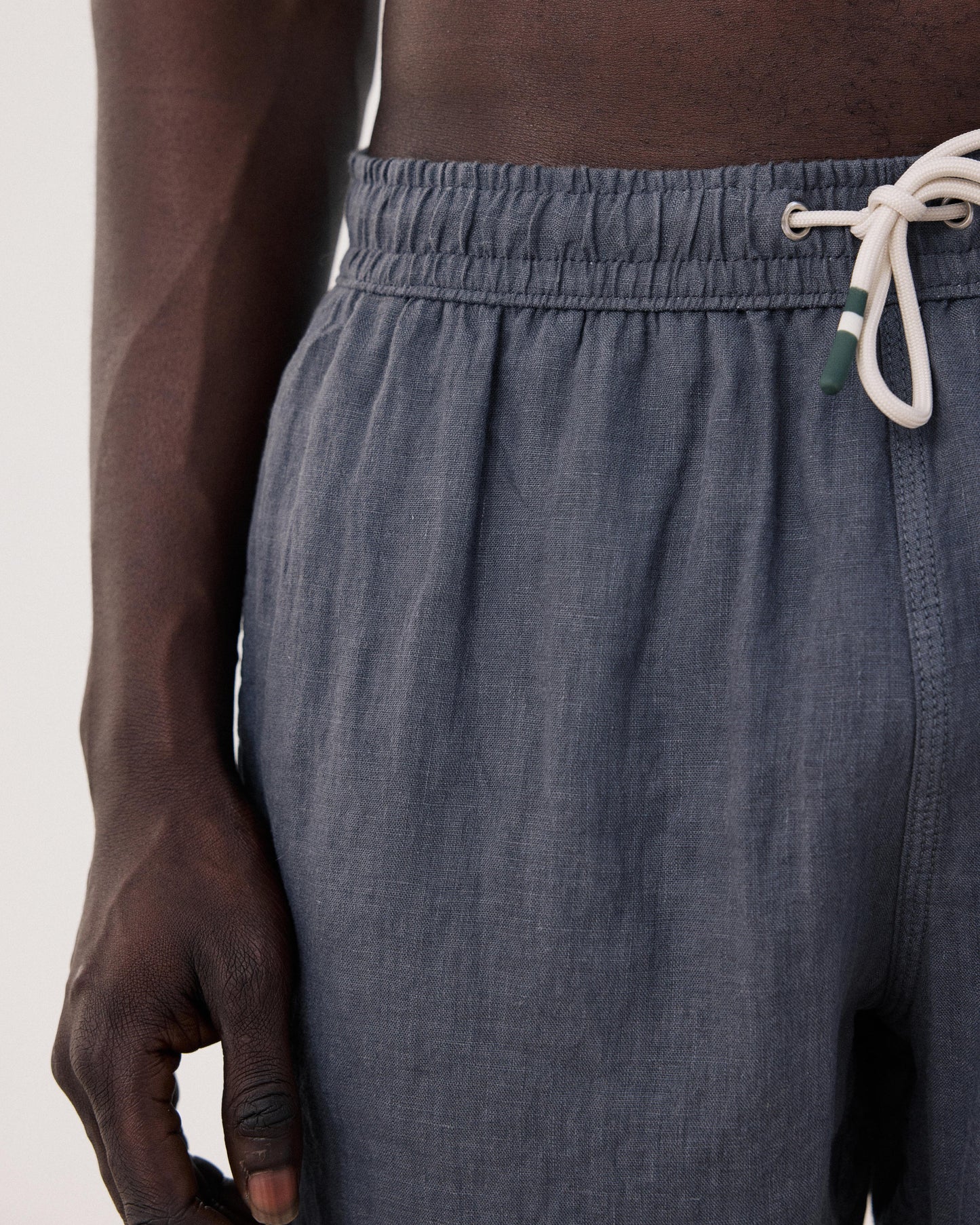 Short Homme en Lin Carbone Long Swim BF40201-90