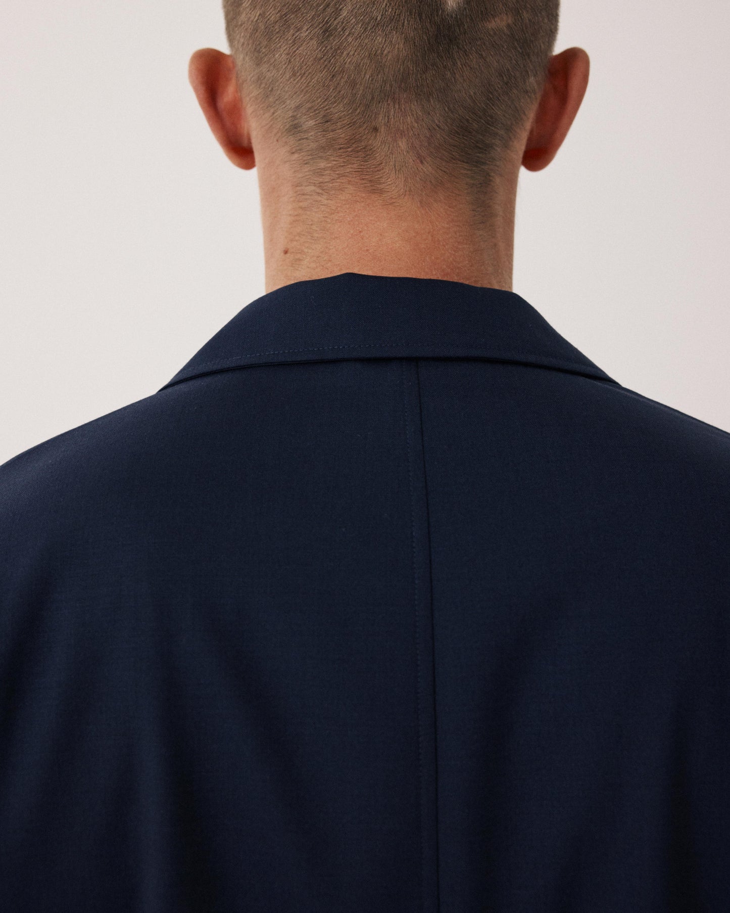 Veste Homme en Laine & Coton Bleu Marine Jonbee BF41120-01