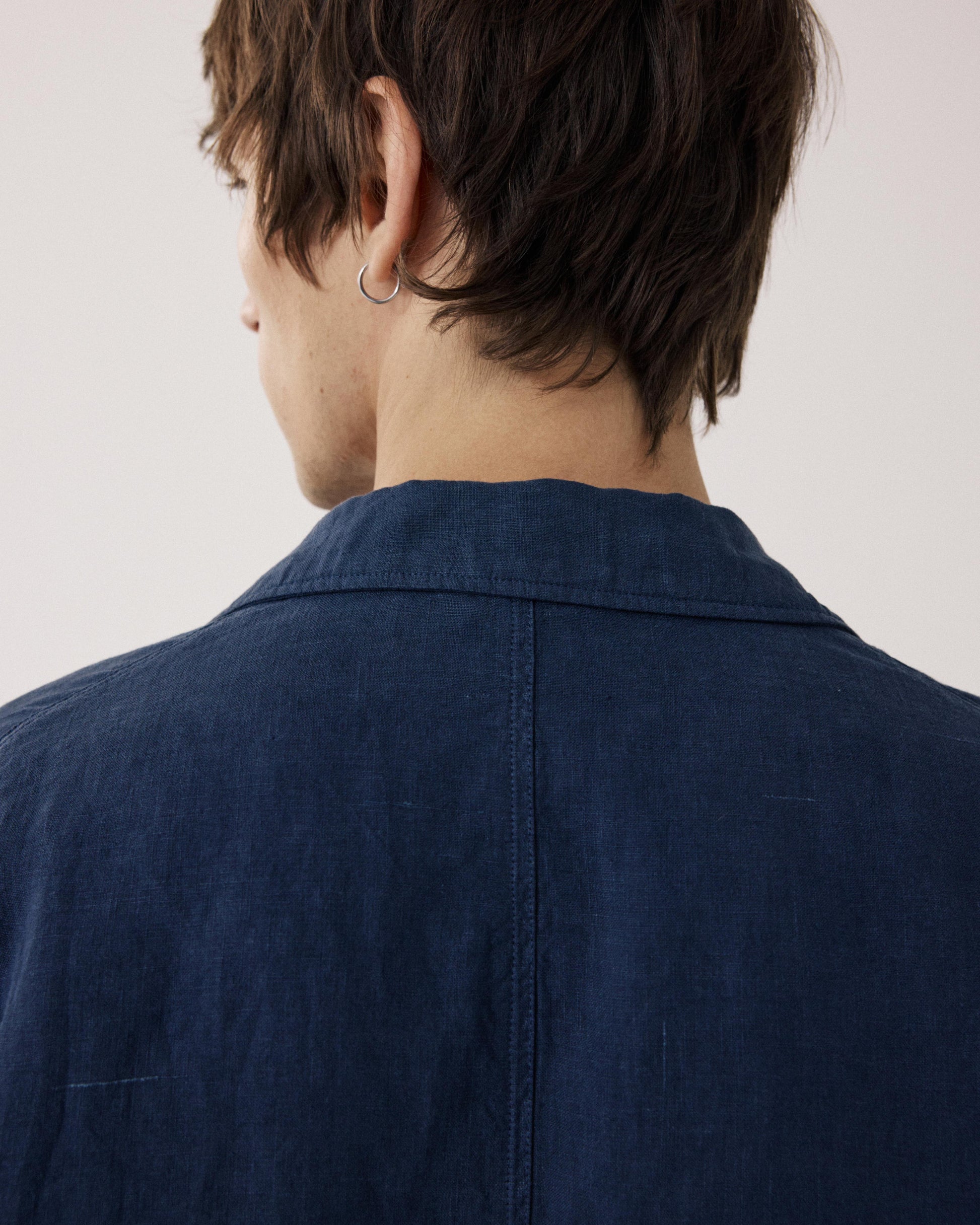 Veste Homme en Lin Bleu Marine Jobby BF42101-59
