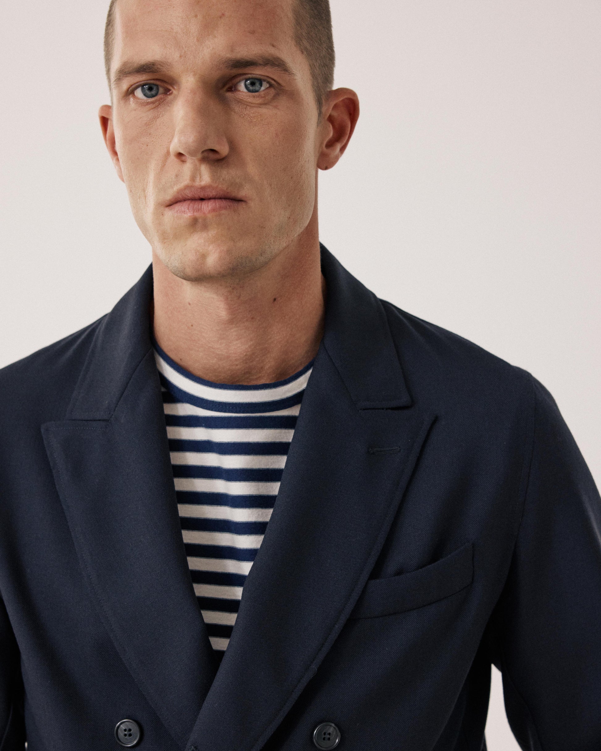 Veste Homme en Laine Bleu Marine Jarod BF43121-01