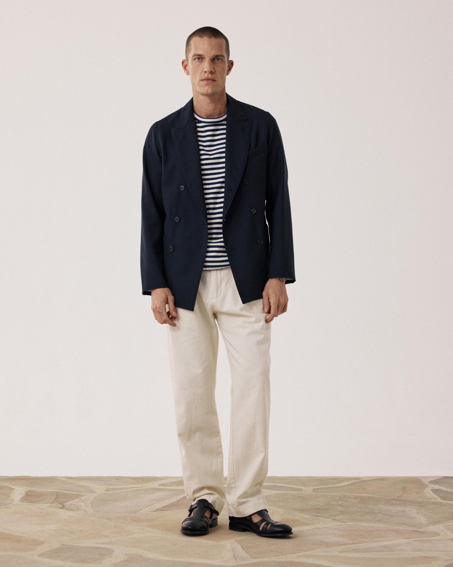 Veste Homme en Laine Bleu Marine Jarod BF43121-01