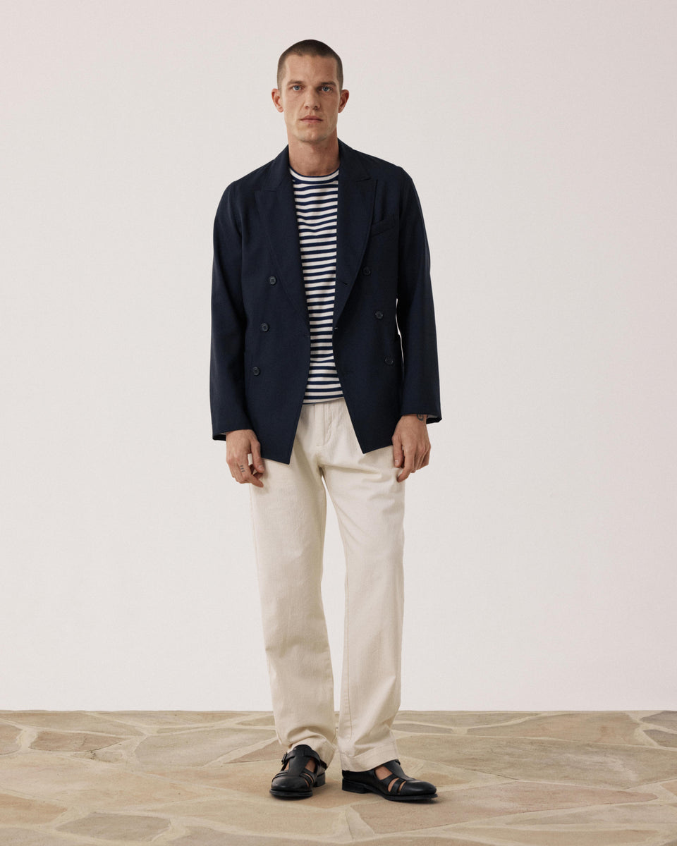 Veste Homme en Laine Bleu Marine Jarod - Image alternative