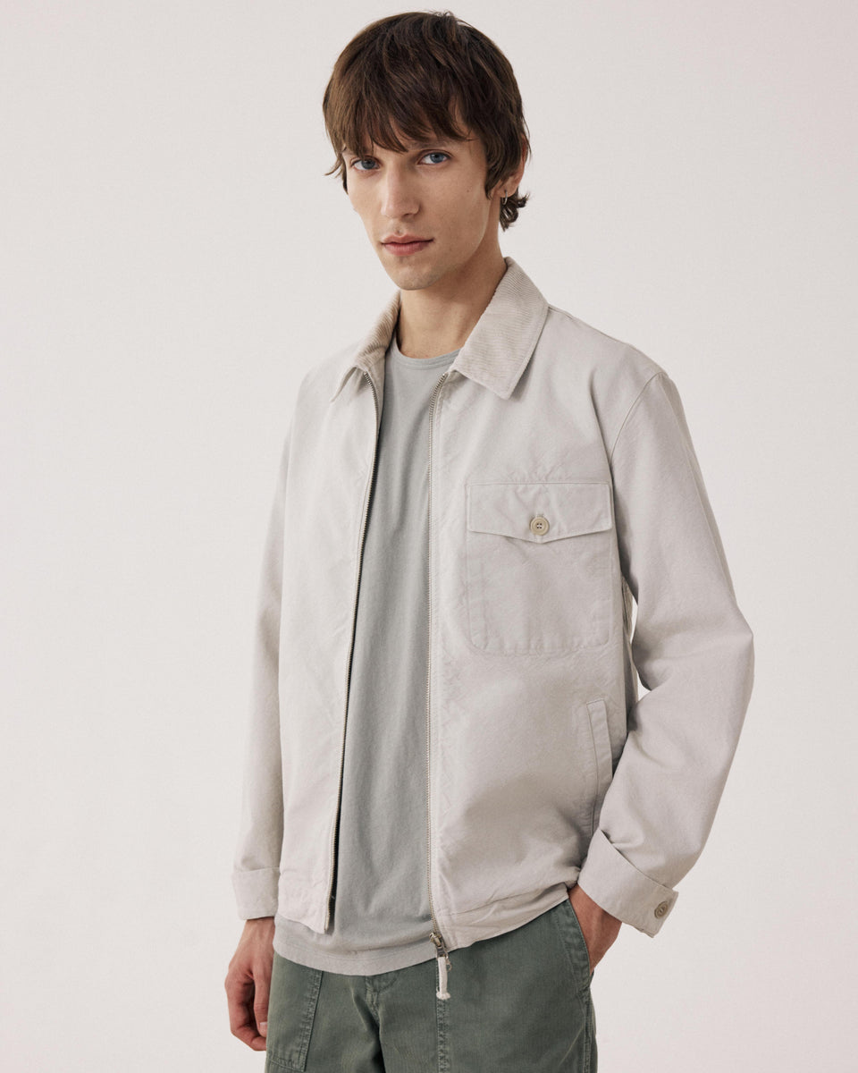 Blouson Homme en canvas de coton Beige Danny - Image principale