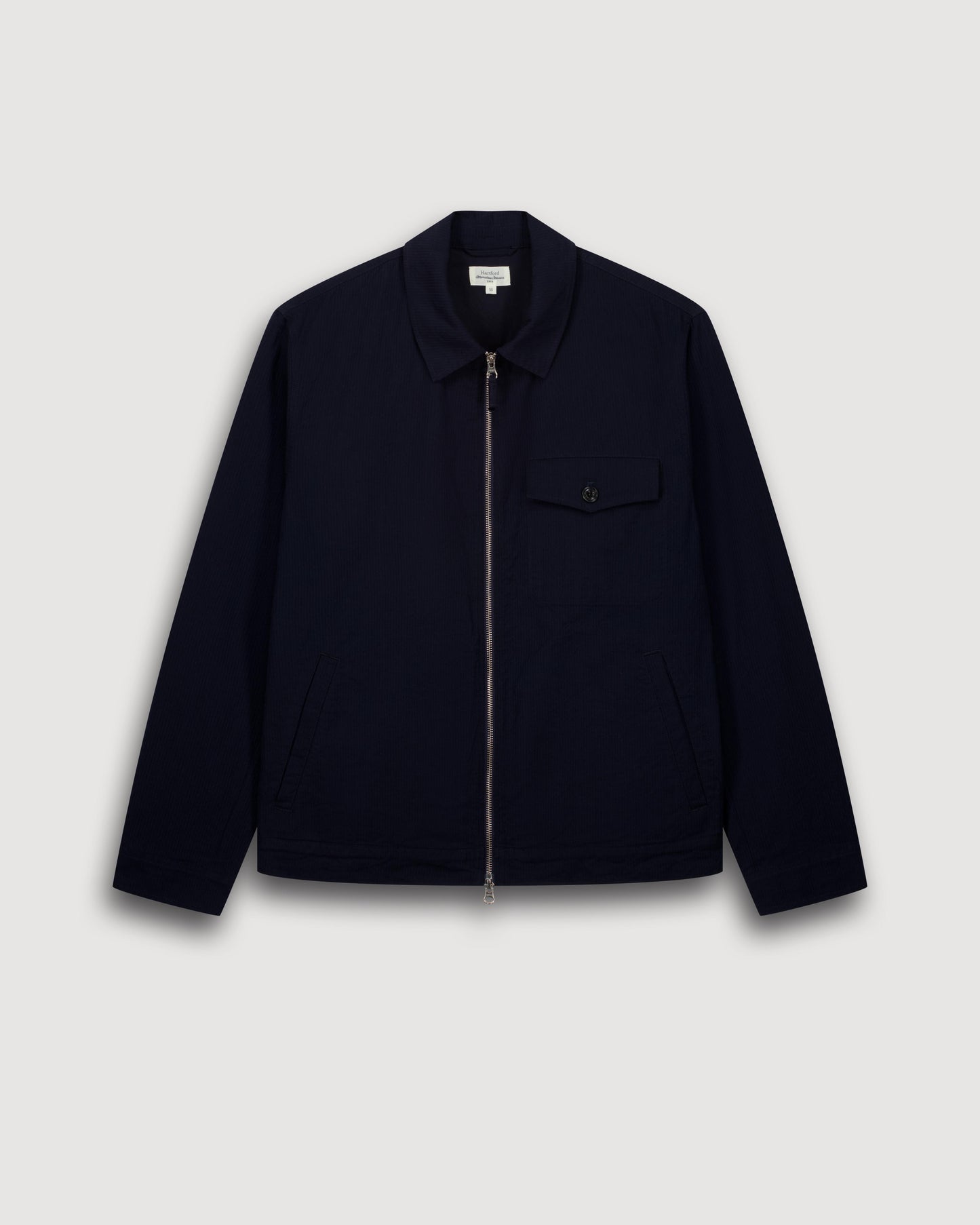Blouson Homme en Seersucker Bleu Marine Danny BF45113-01