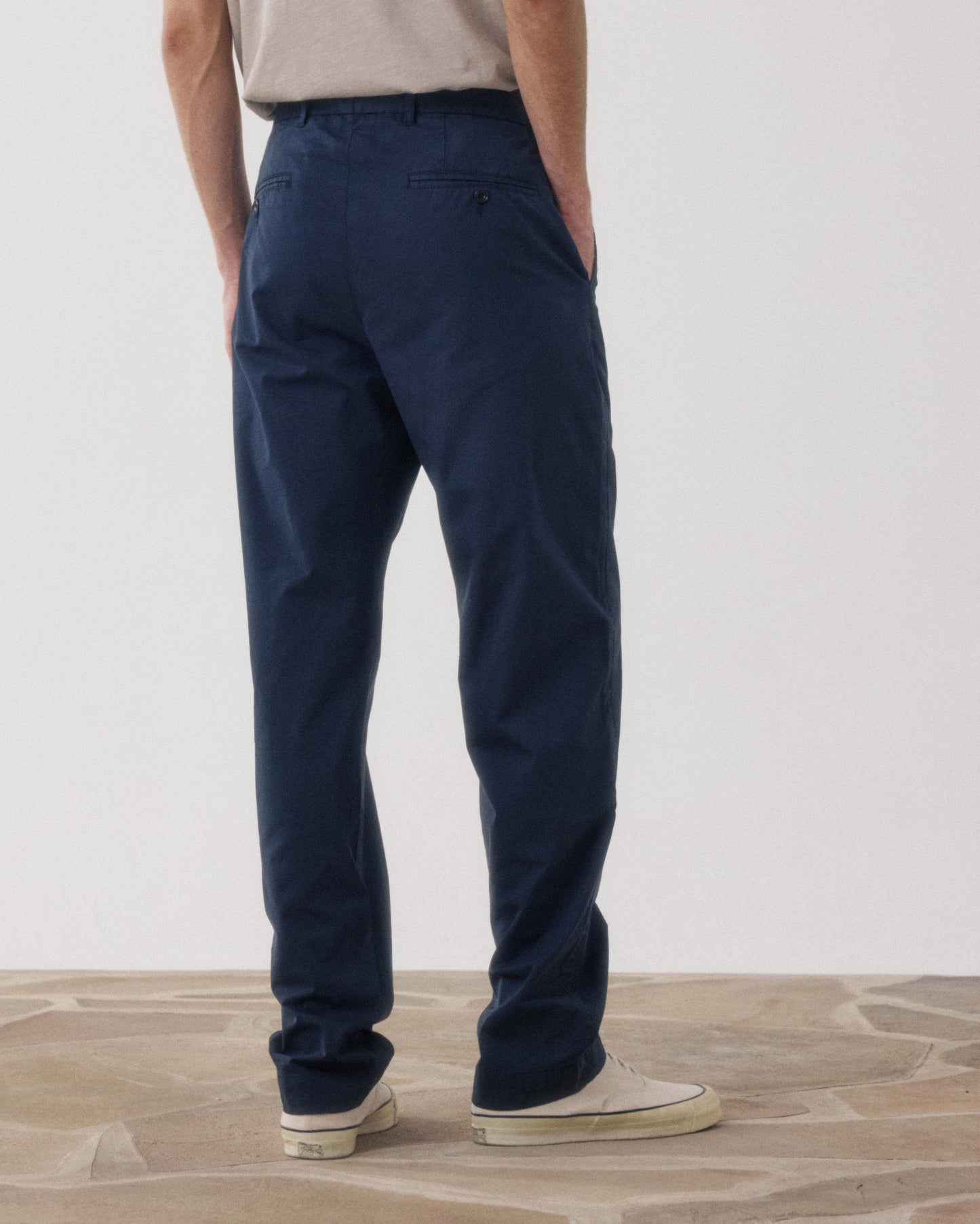 Pantalones Hombre en Chino Azul marino Taylor