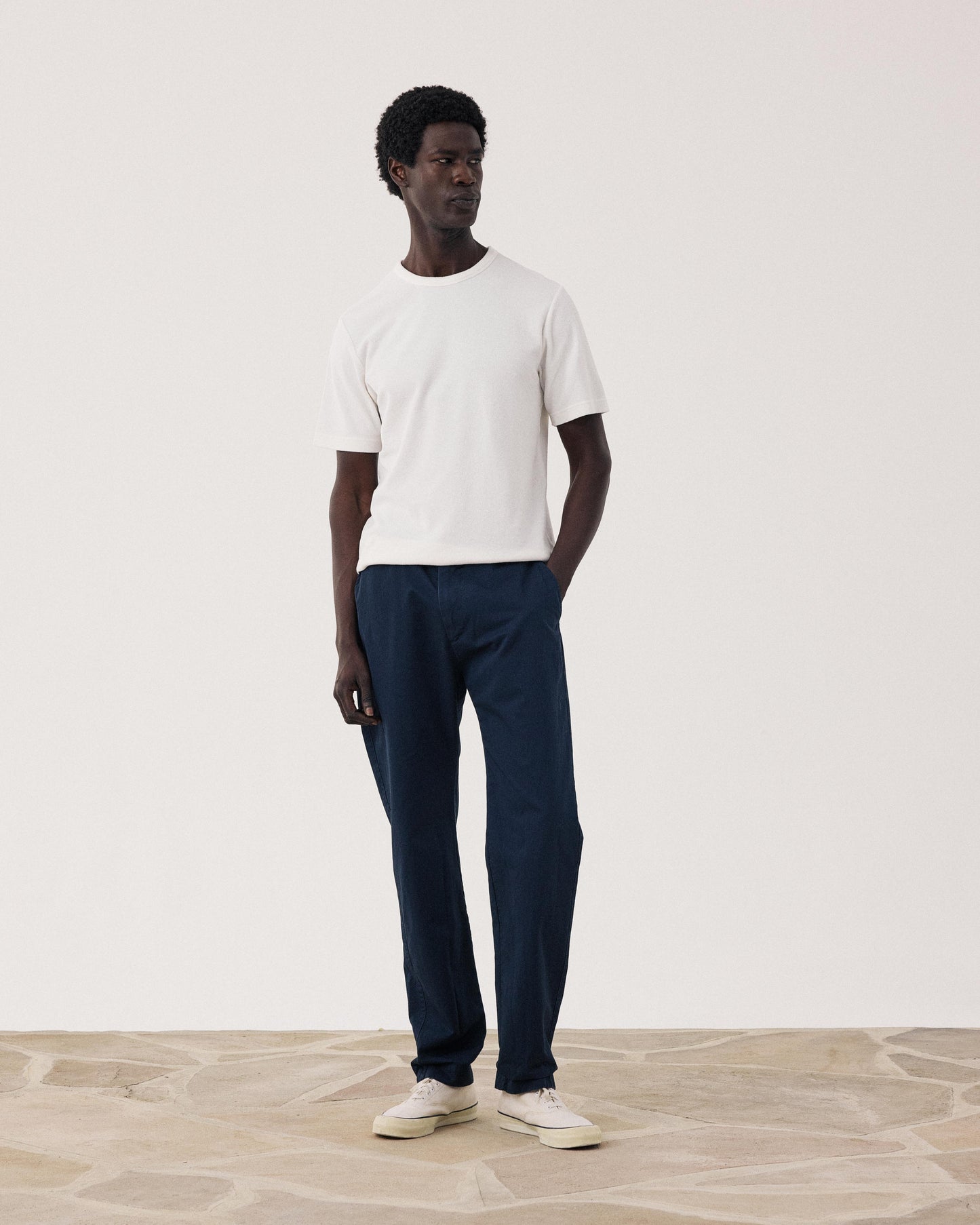 Pantalones de hombre de tela Chino azul marino Taylor BF51105-114
