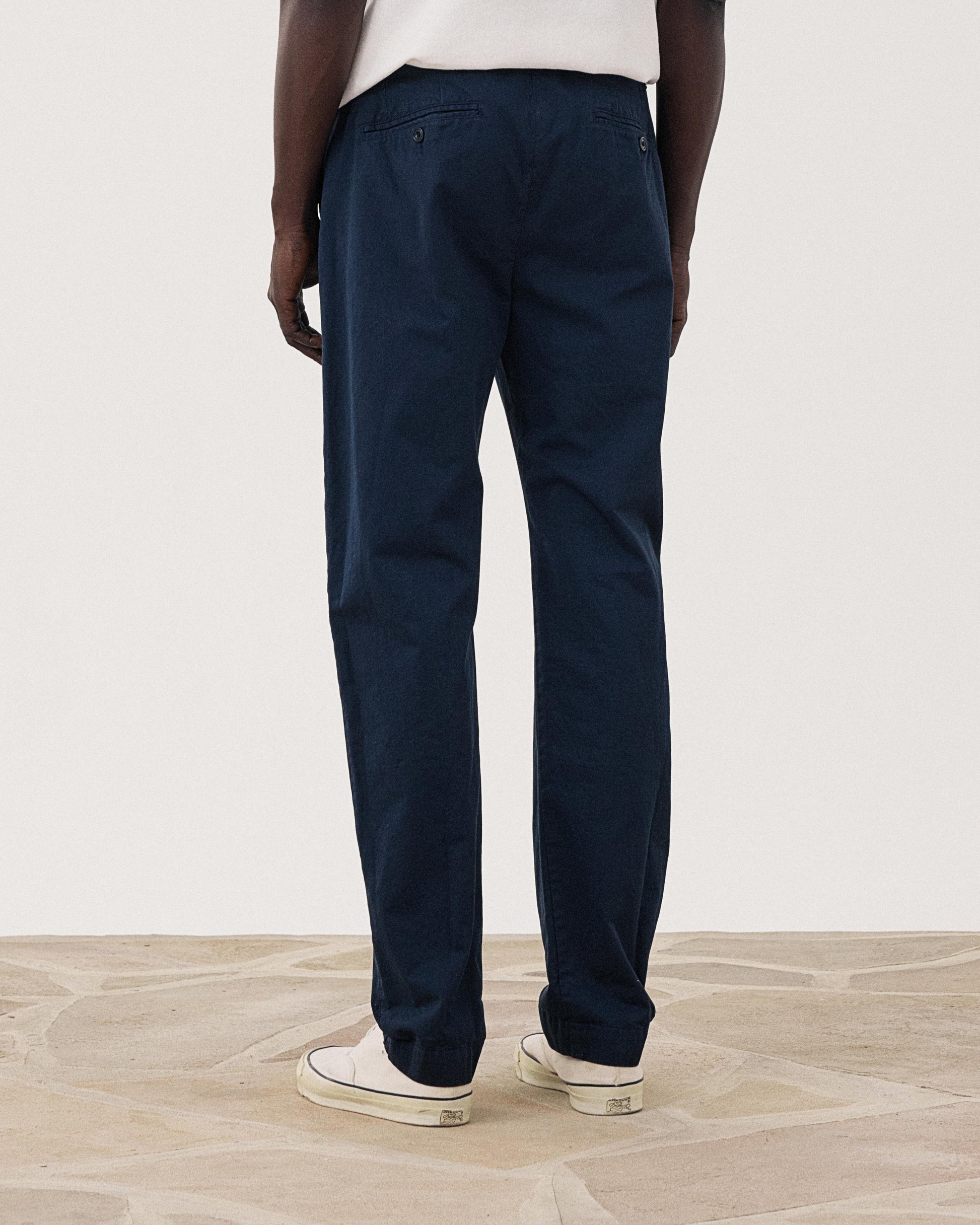 Pantalones de hombre de tela Chino azul marino Taylor BF51105-114