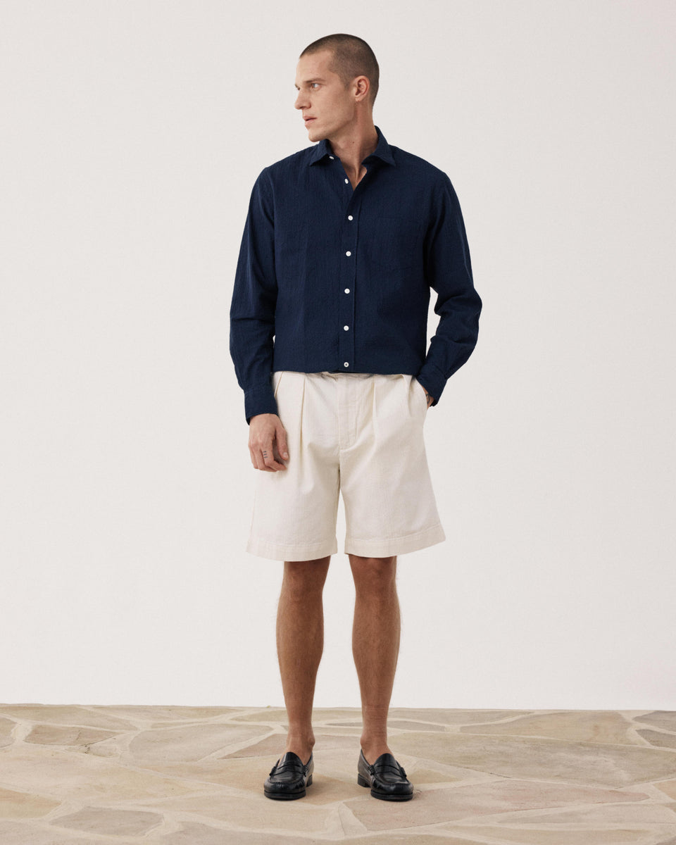 Short Homme en Coton Ecru Trunk - Image alternative