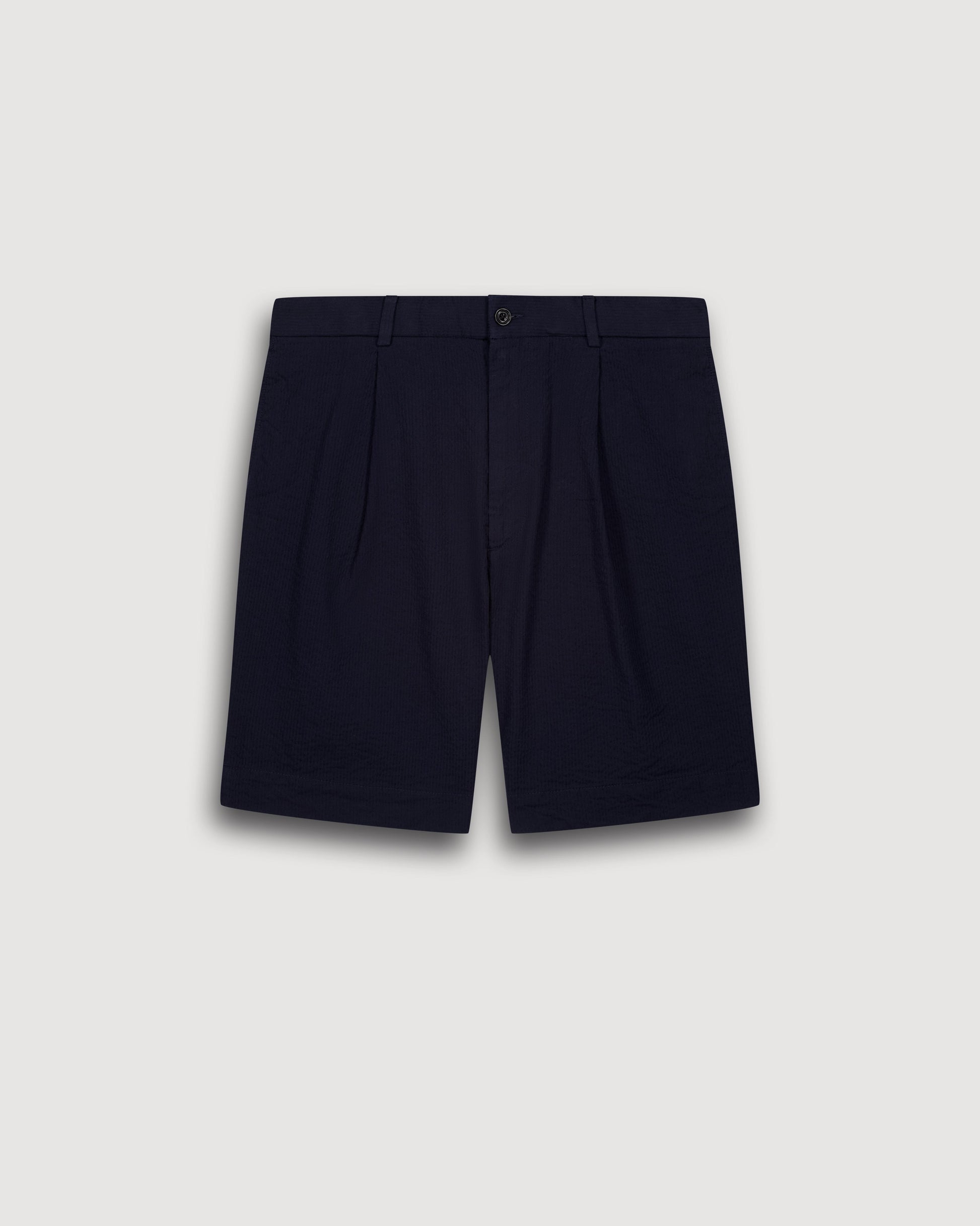 Short Homme en Seersucker Bleu Marine Task BF54113-01