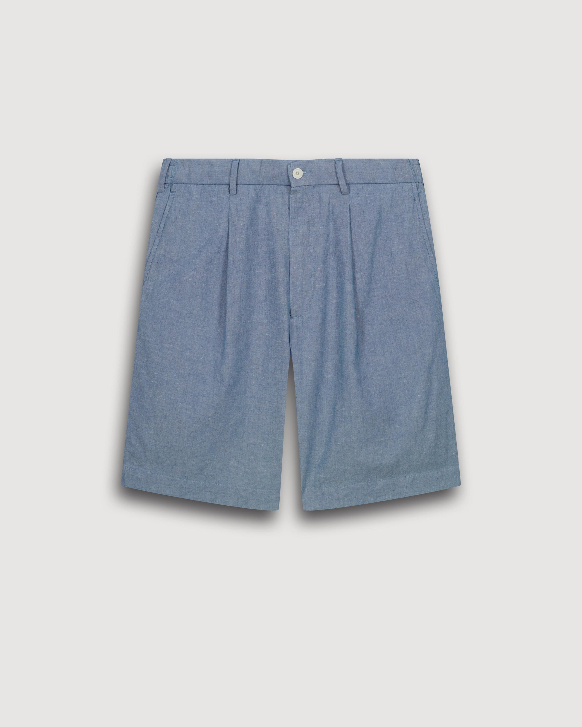 Pantalones cortos de hombre de chambray de lino & algodón Chambray Task BF54116-01