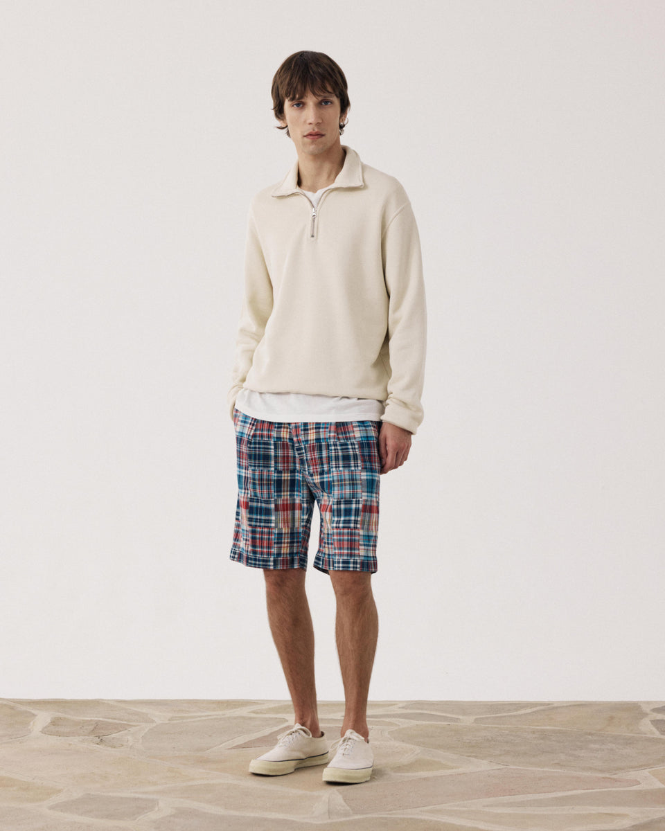 Short Homme en Coton à Carreaux Patchwork Task - Image principale