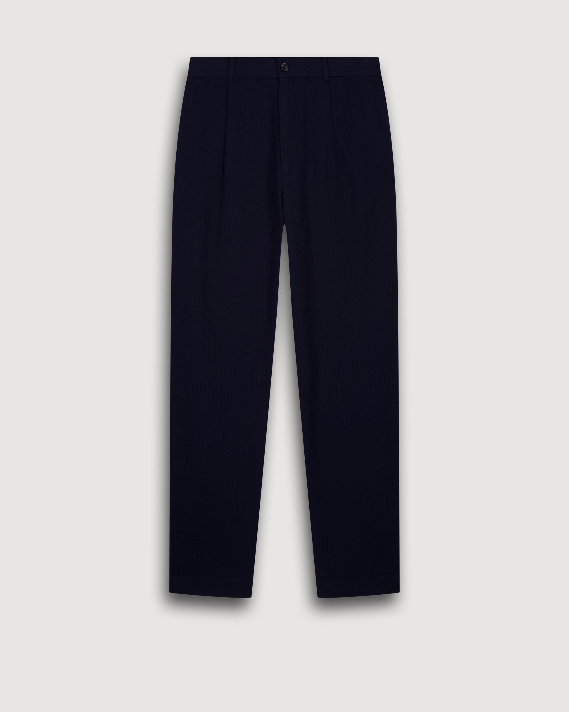 Pantalon Homme en Seersucker Bleu Marine Task BF55113-01