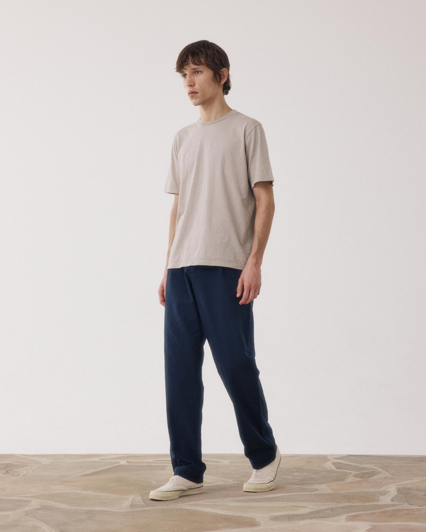 Pantalon Homme en Seersucker 'Canete' Marine Task