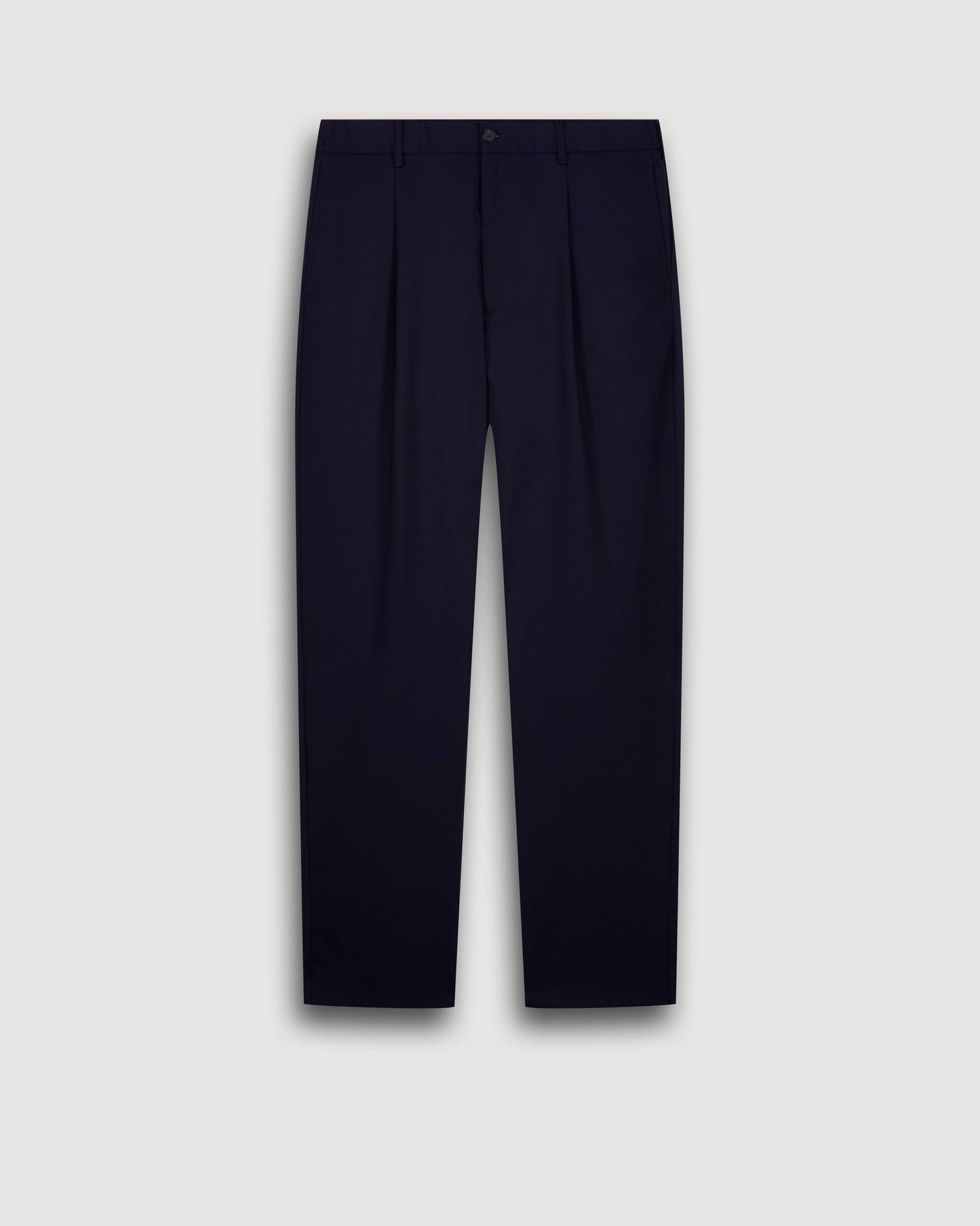 Pantalon Homme en Laine & Coton Bleu Marine Task BF55120-01