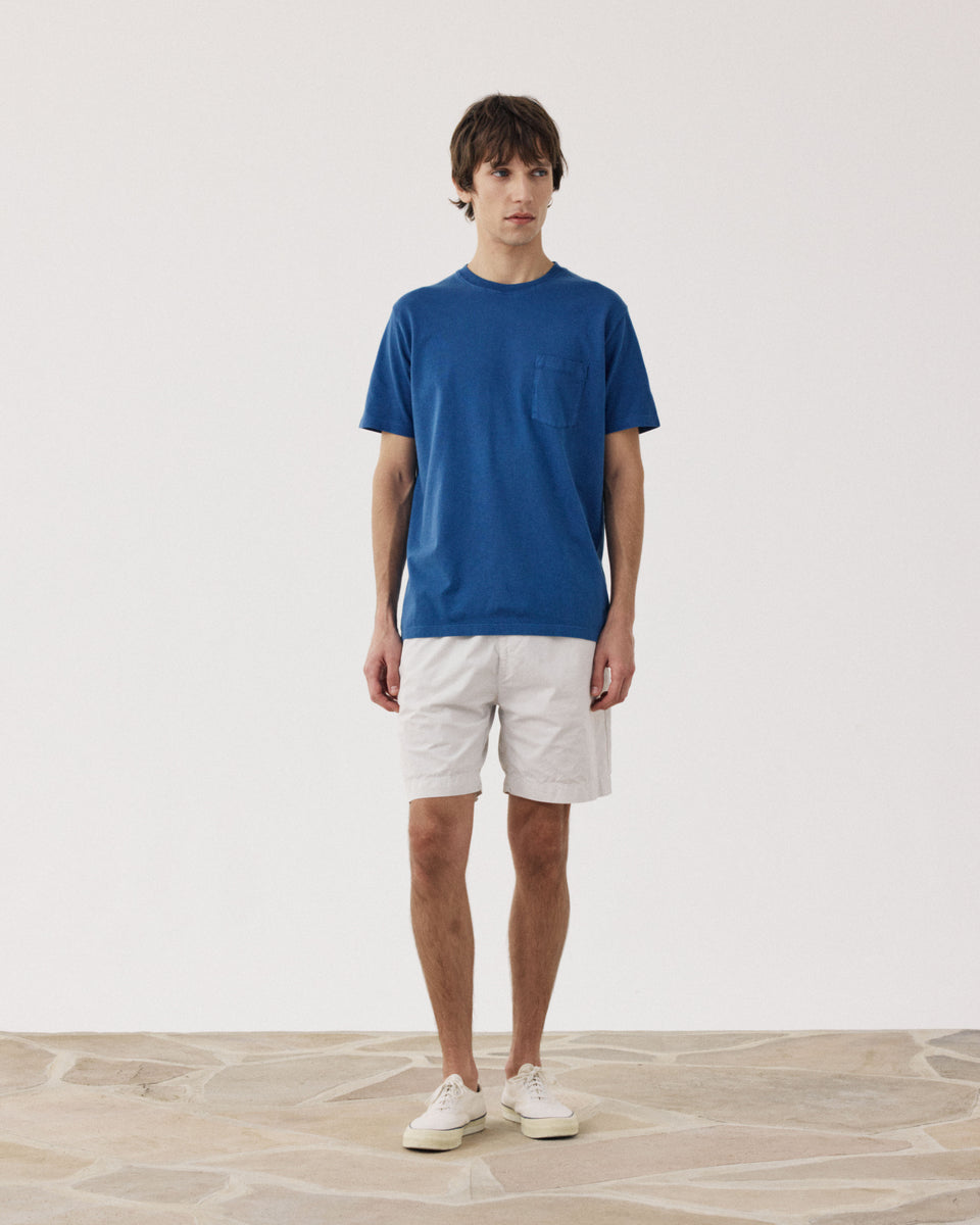 Short Homme en Cotton Léger Beige Joggy - Image alternative