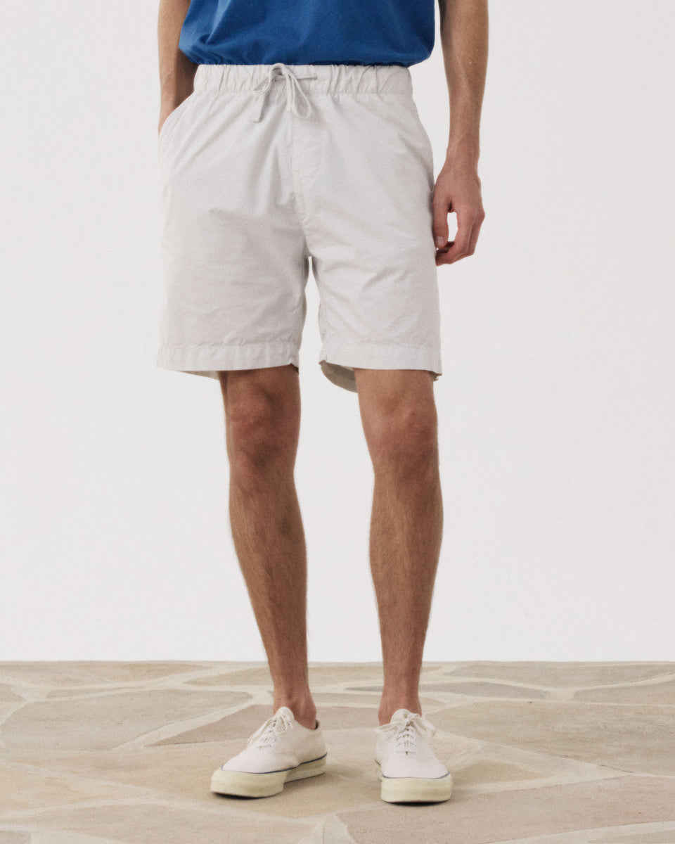 Short Homme en Cotton Léger Beige Joggy - Image 3