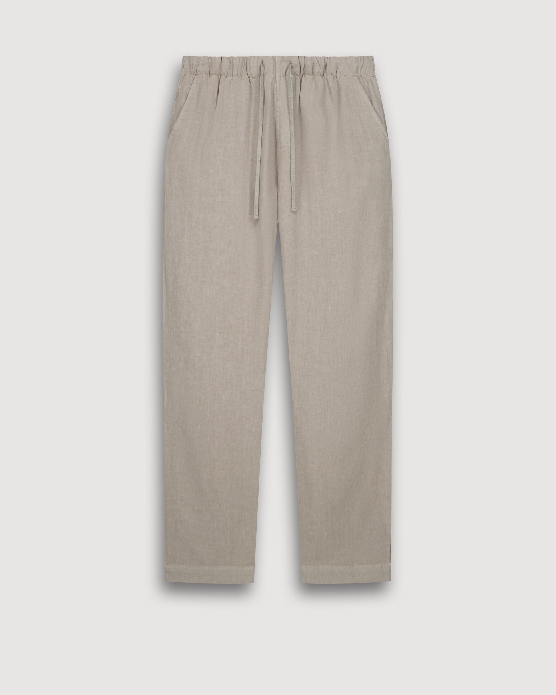 Pantalon Homme en Lin Vert Sauge Joggy