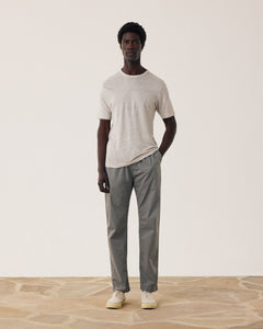 Pantalon Homme en Coton Léger Vert Militaire Joggy