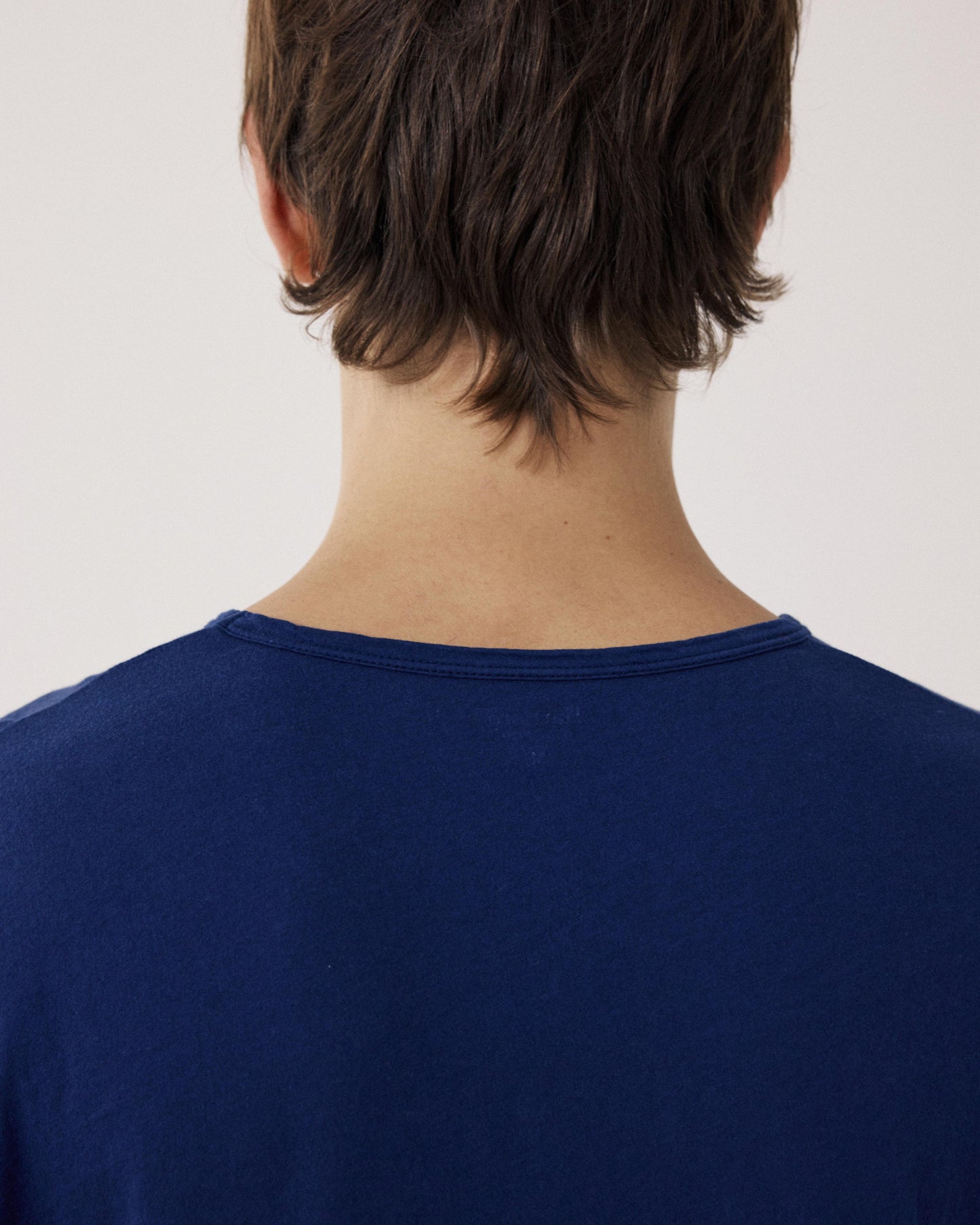T-shirt Homme en Jersey de Coton Léger Bleu Indigo Light Crew BF65301-05