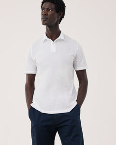 Polo para hombre de Jersey de Algodón Ligero blanco Light Polo BF66301-01