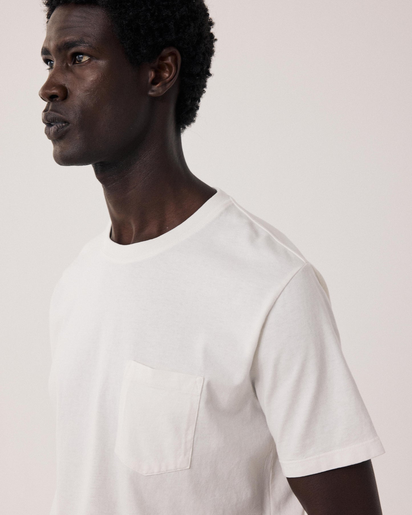 T-shirt Homme en Jersey Ecru BF70304-01