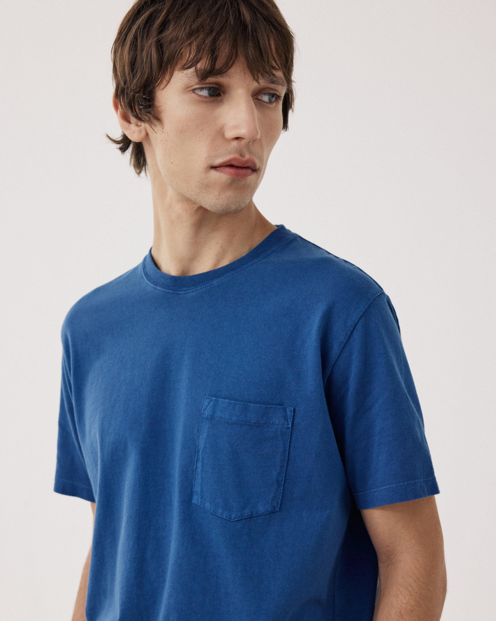 Camiseta de hombre en Jersey azul denim BF70304-05