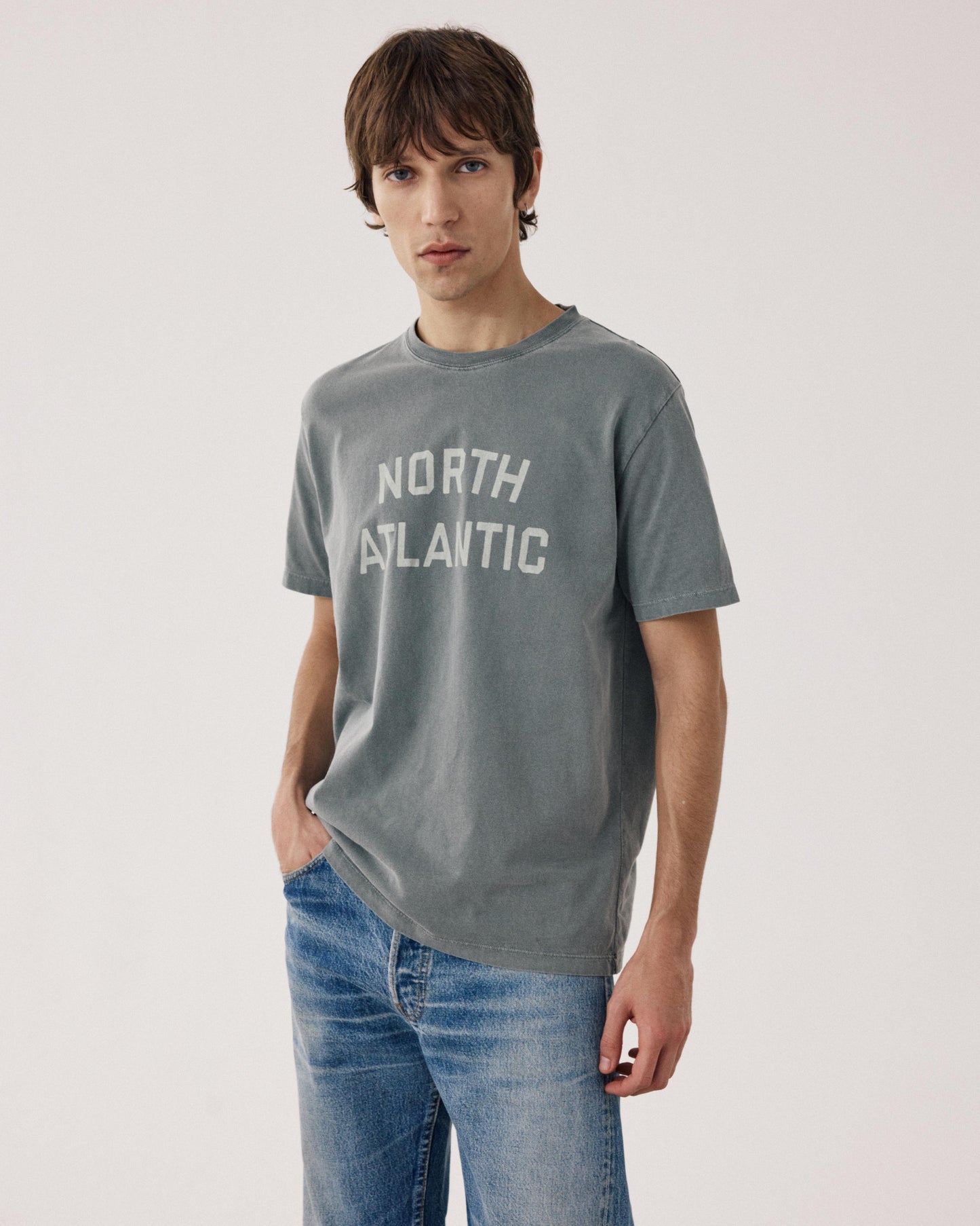 T-shirt Homme en Jersey Vert Cactus North Atlantic BF72304-04