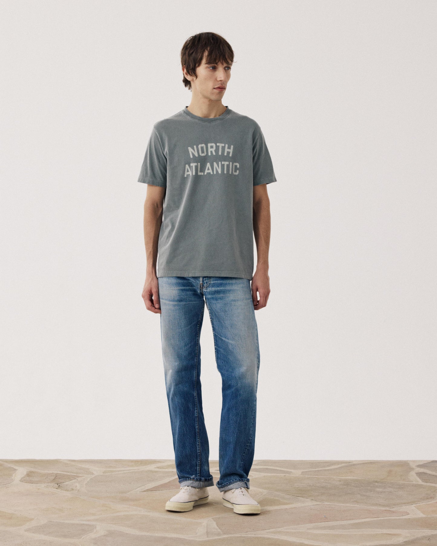 T-shirt Homme en Jersey Vert Cactus North Atlantic BF72304-04