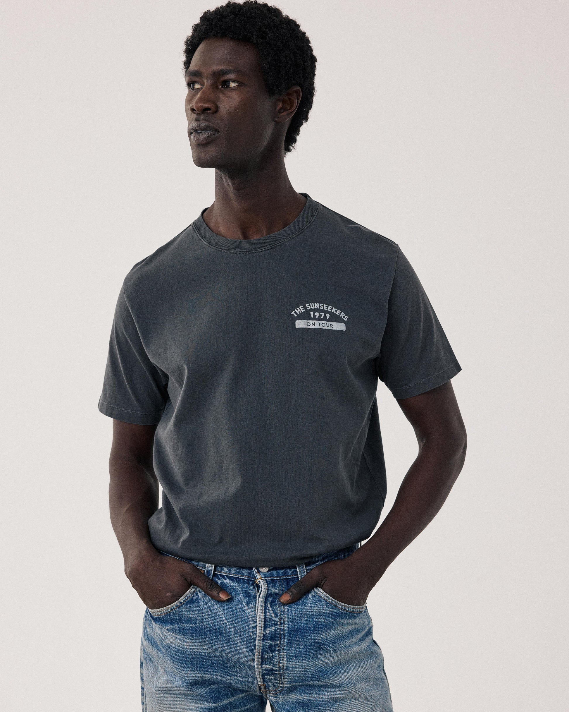 T-shirt Homme en Jersey Carbone Sunseekers BF73304-02