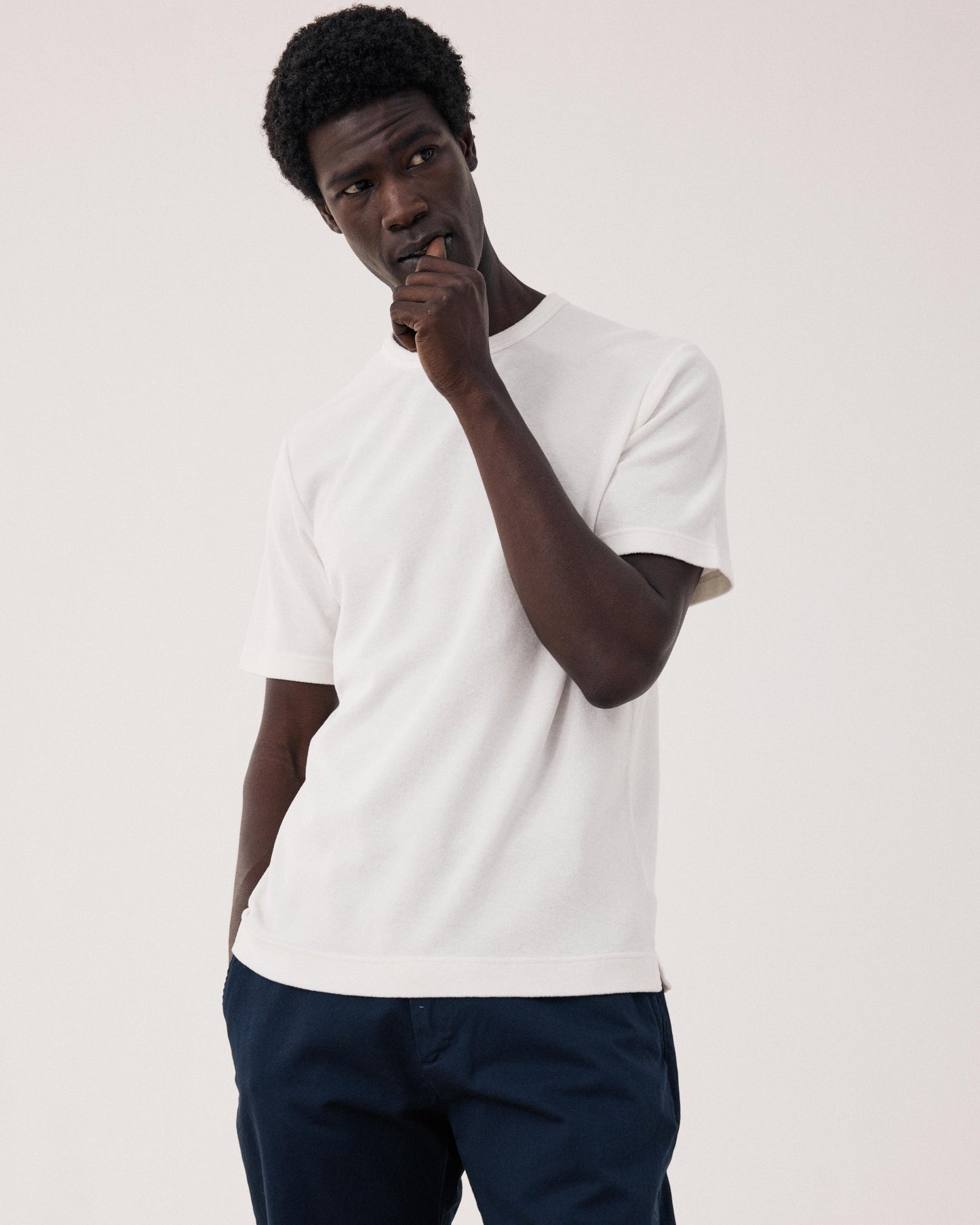 Men's Off-white Terry T-shirt BF80306-01