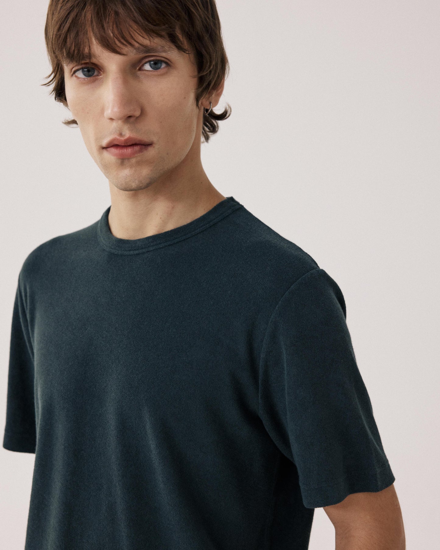 T-shirt Homme en Eponge Carbone BF80306-04