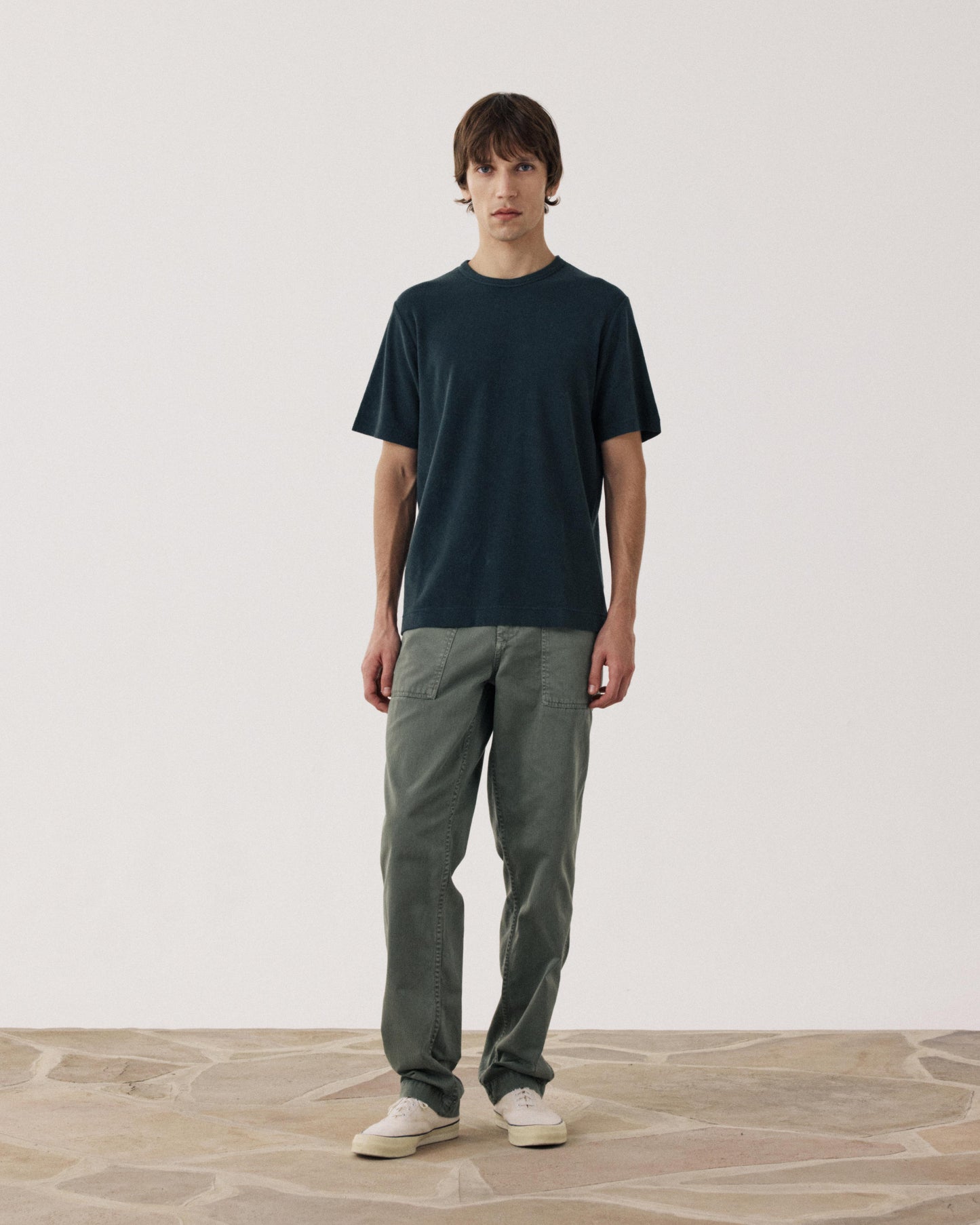 T-shirt Homme en Eponge Carbone BF80306-04