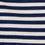 Herren-T-Shirt aus gestreiftem Jersey in Marineblau und Ecru