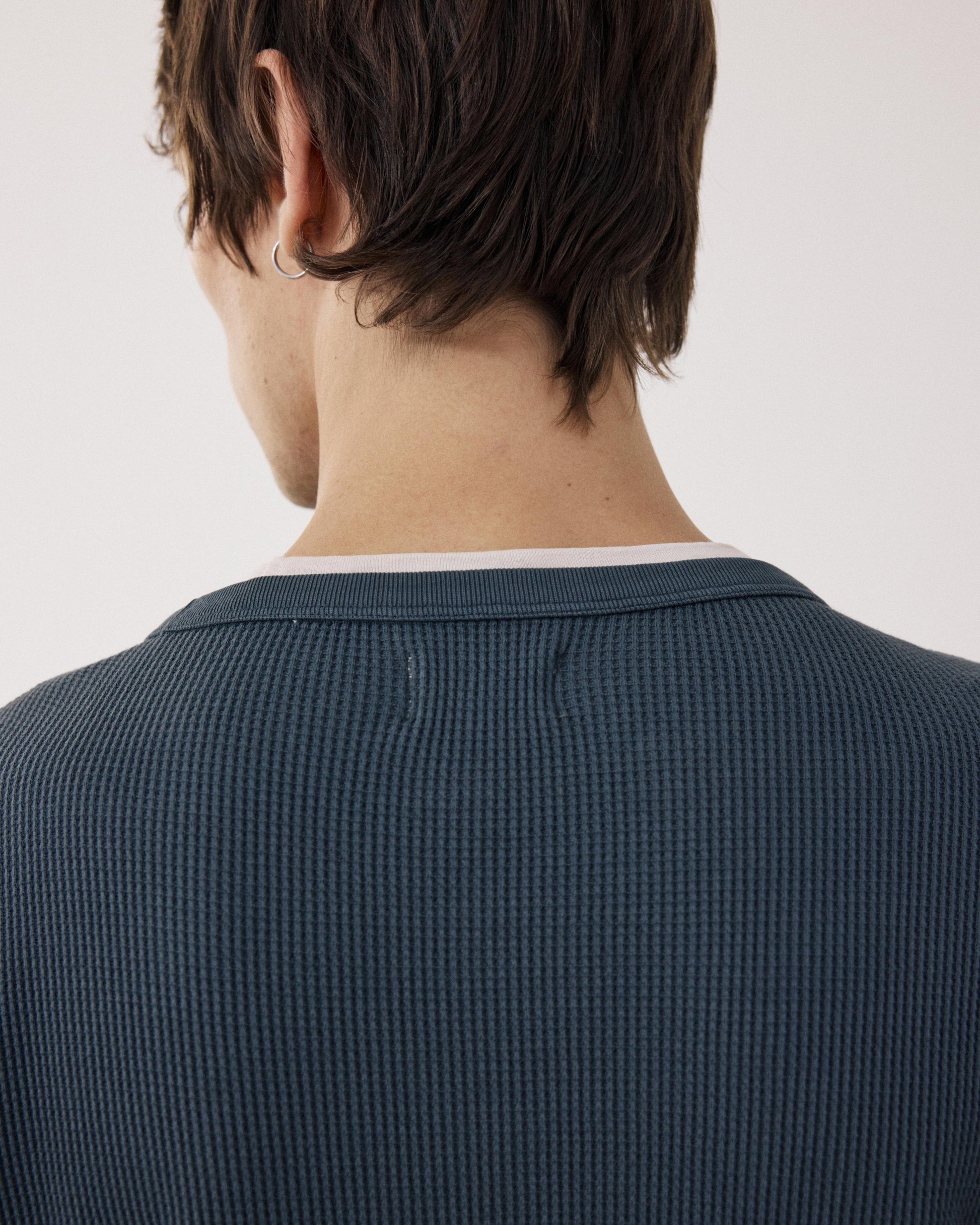 T-shirt Homme en jersey de coton Gaufré Carbone BF95310-02