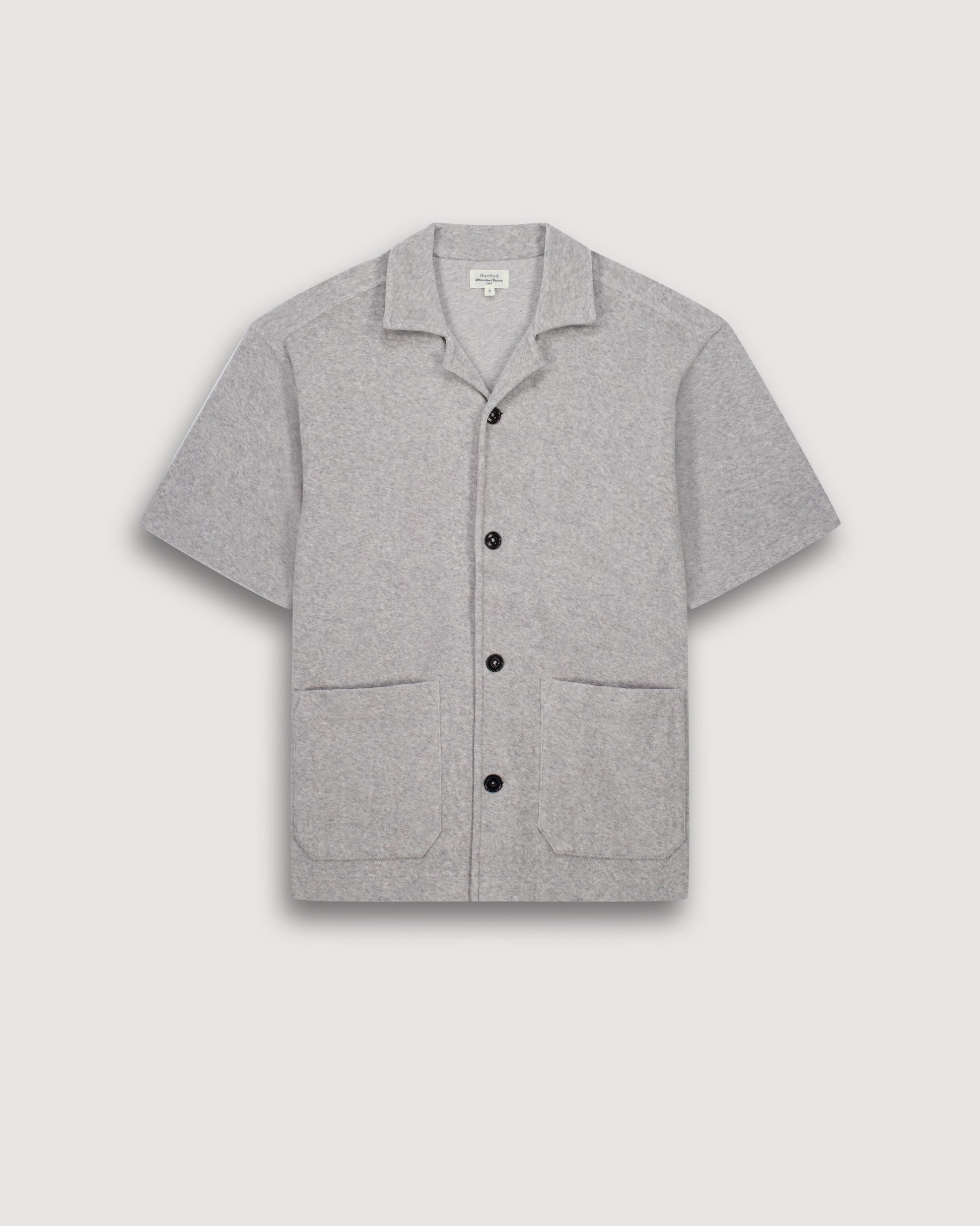 Chemise Homme en Eponge Gris Chiné Bouclette BF99311-01