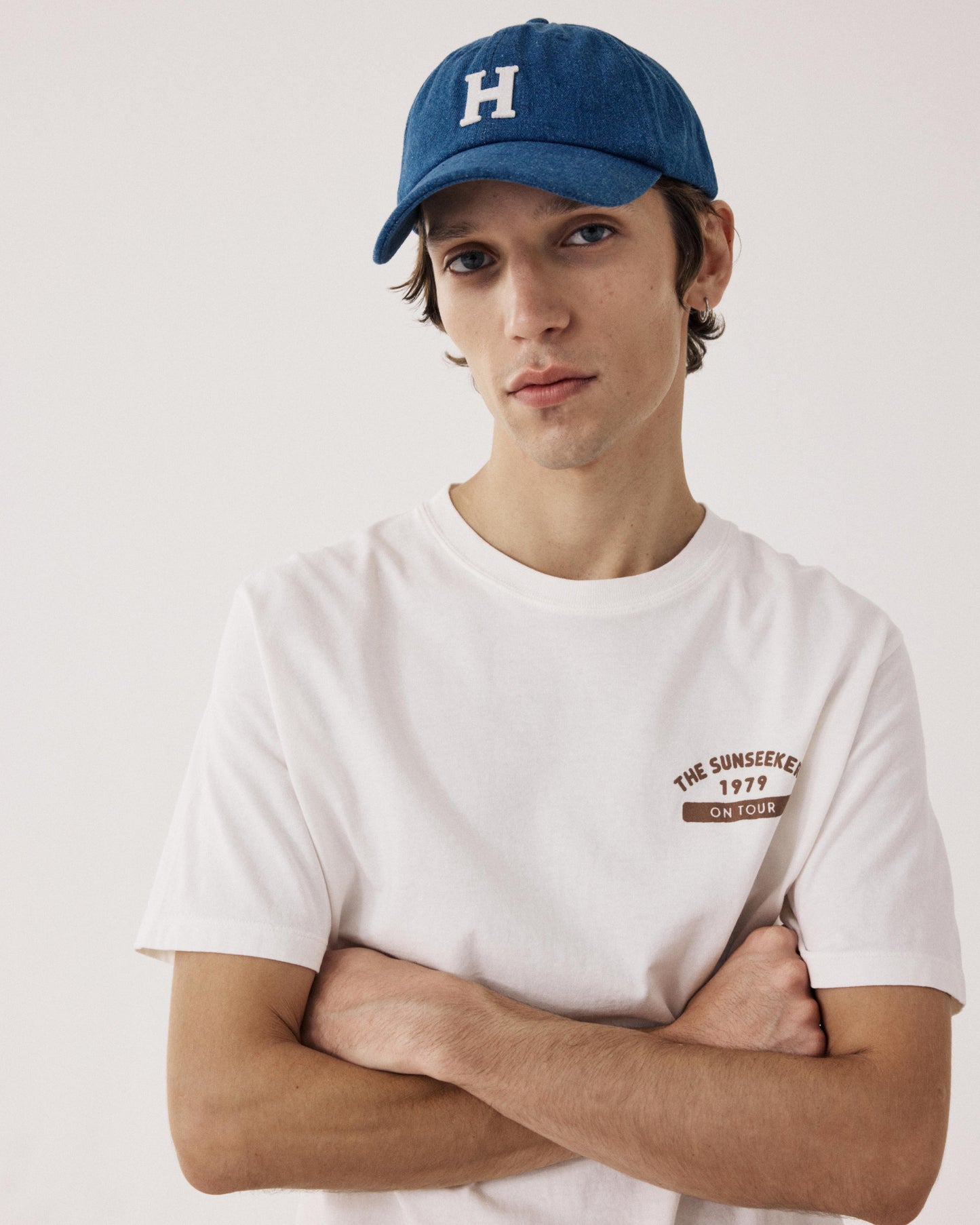 Casquette Homme en Denim Bleu Cap H BFA1407-01