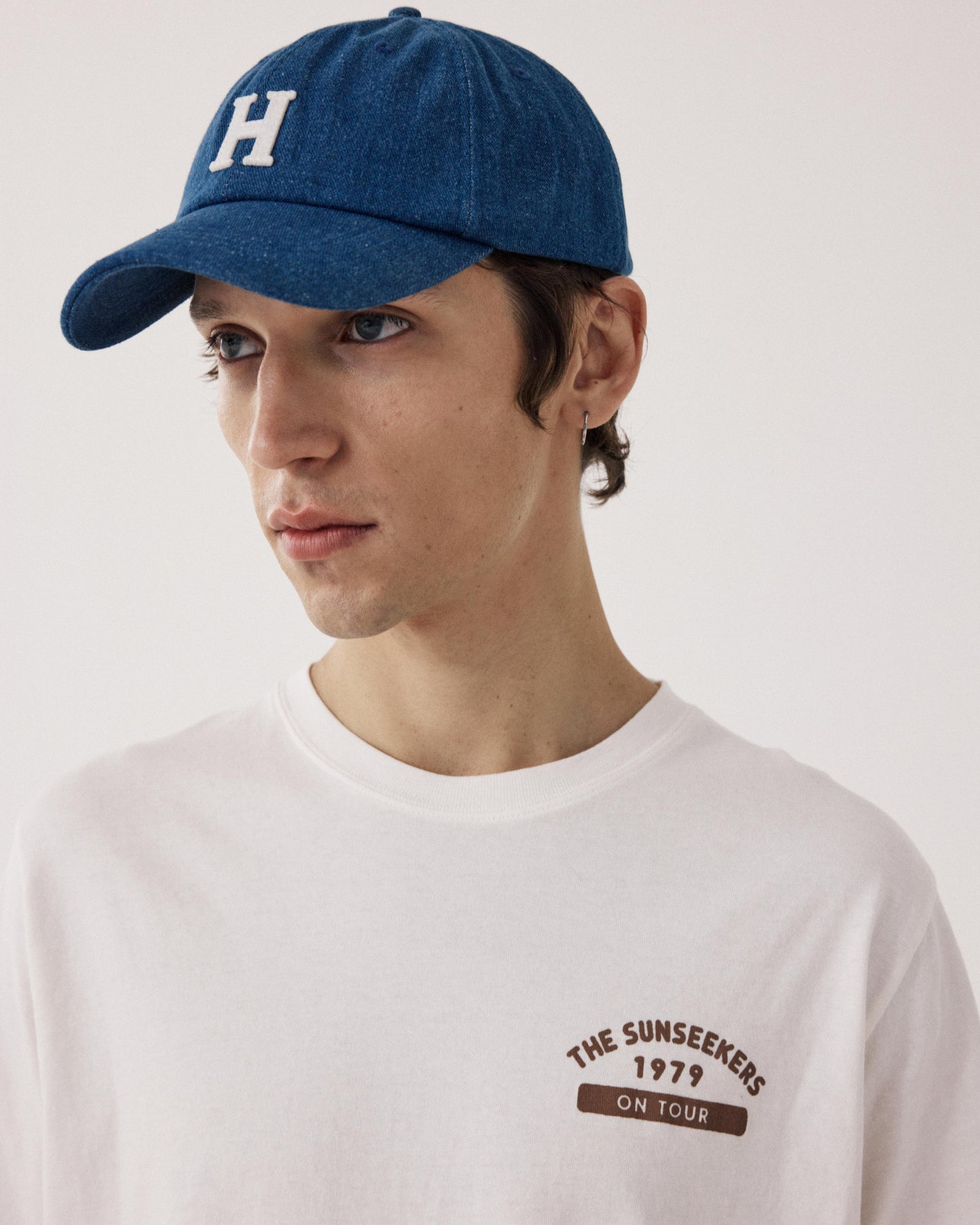 Casquette Homme en Denim Bleu Cap H BFA1407-01