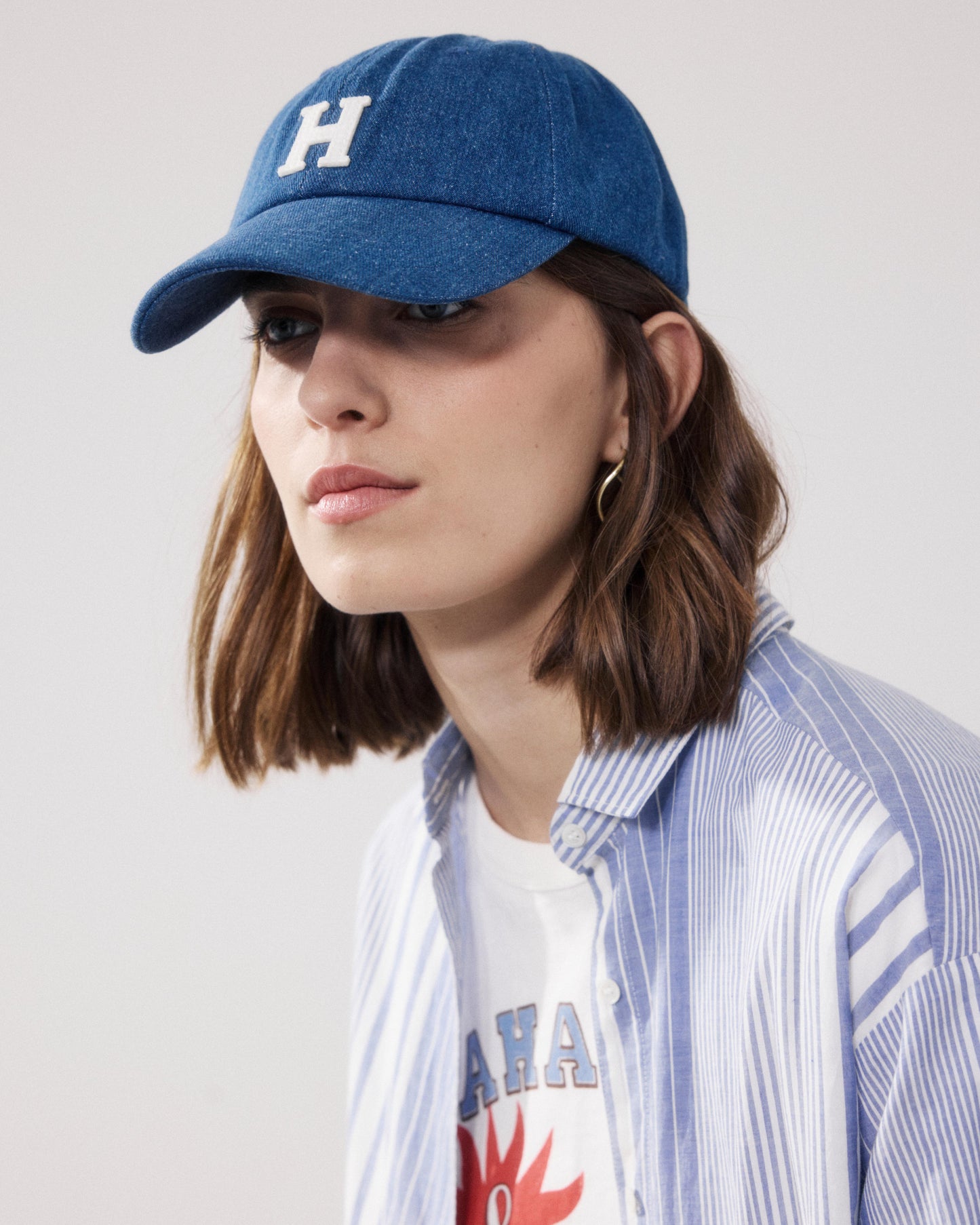 Women's Blue Denim Cap BFAC702-01